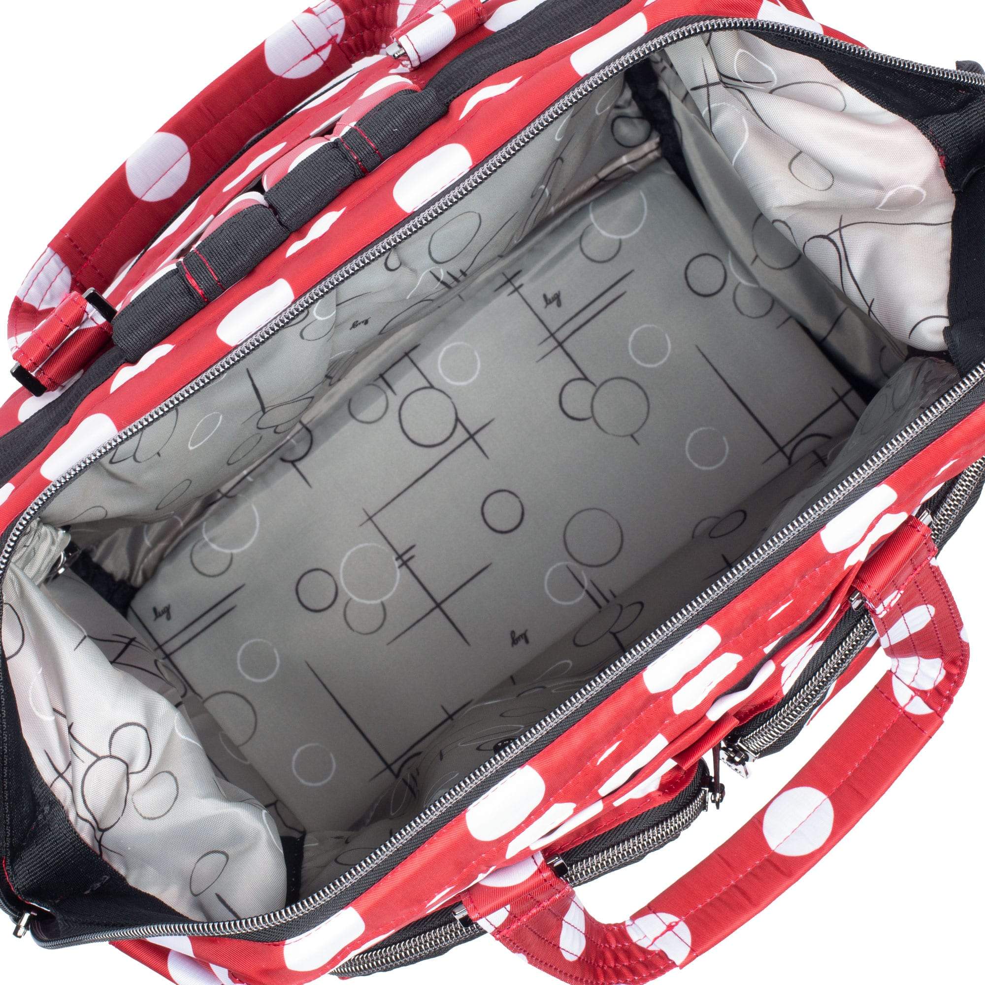 Via 2 Convertible Tote Bag - CRIMSON LARGE DOT - Via2_CrimsonLgDot_05