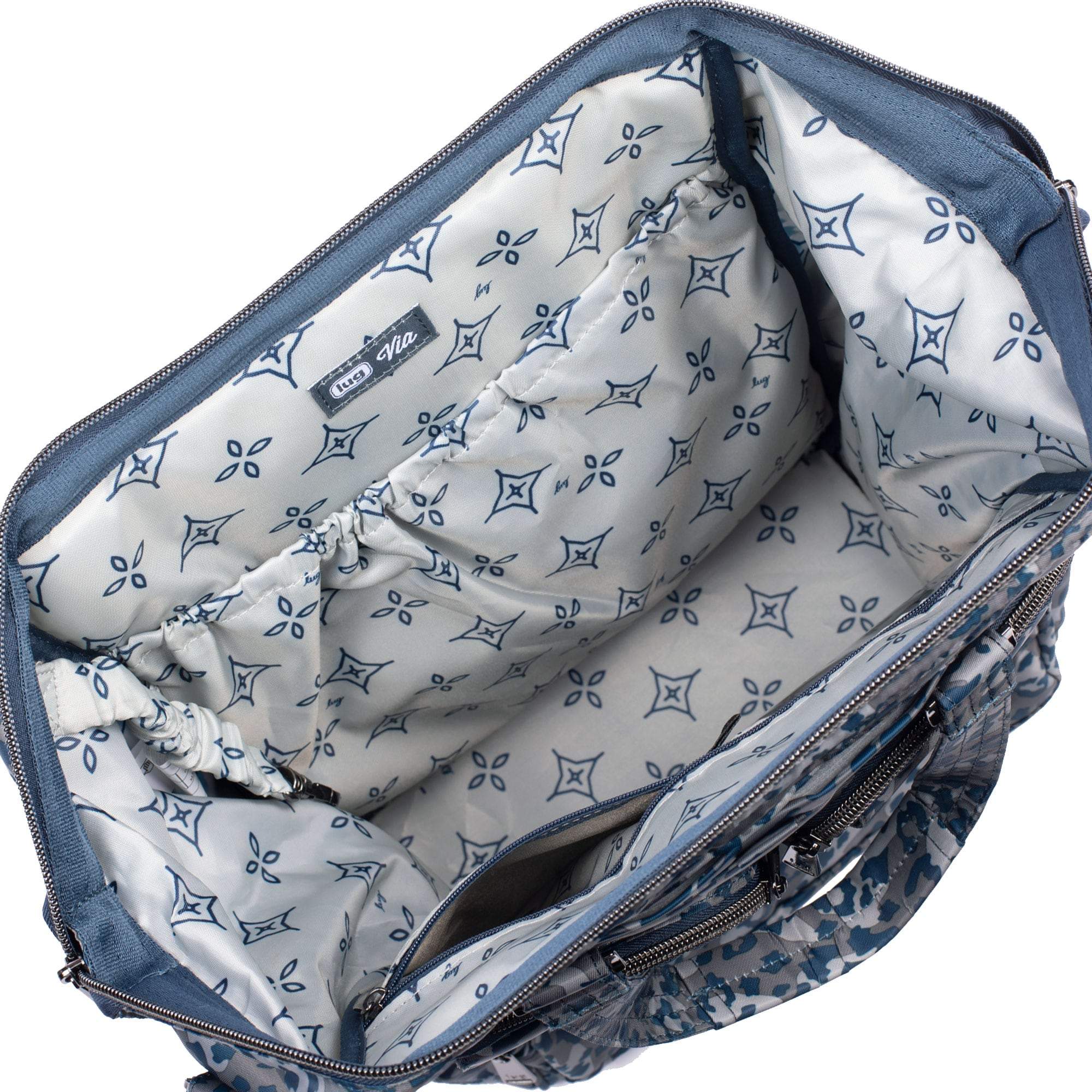 Via 2 Convertible Tote Bag - LEOPARD NAVY - Via2_LeopardNavy_05_c63a3059-b564-4aba-9551-2529c890c240