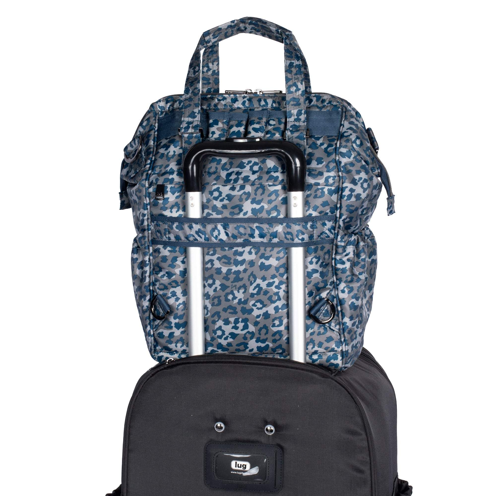 Via 2 Convertible Tote Bag - LEOPARD NAVY - Via2_LeopardNavy_06_0235d079-080b-4488-8487-308a4ad8ebf2