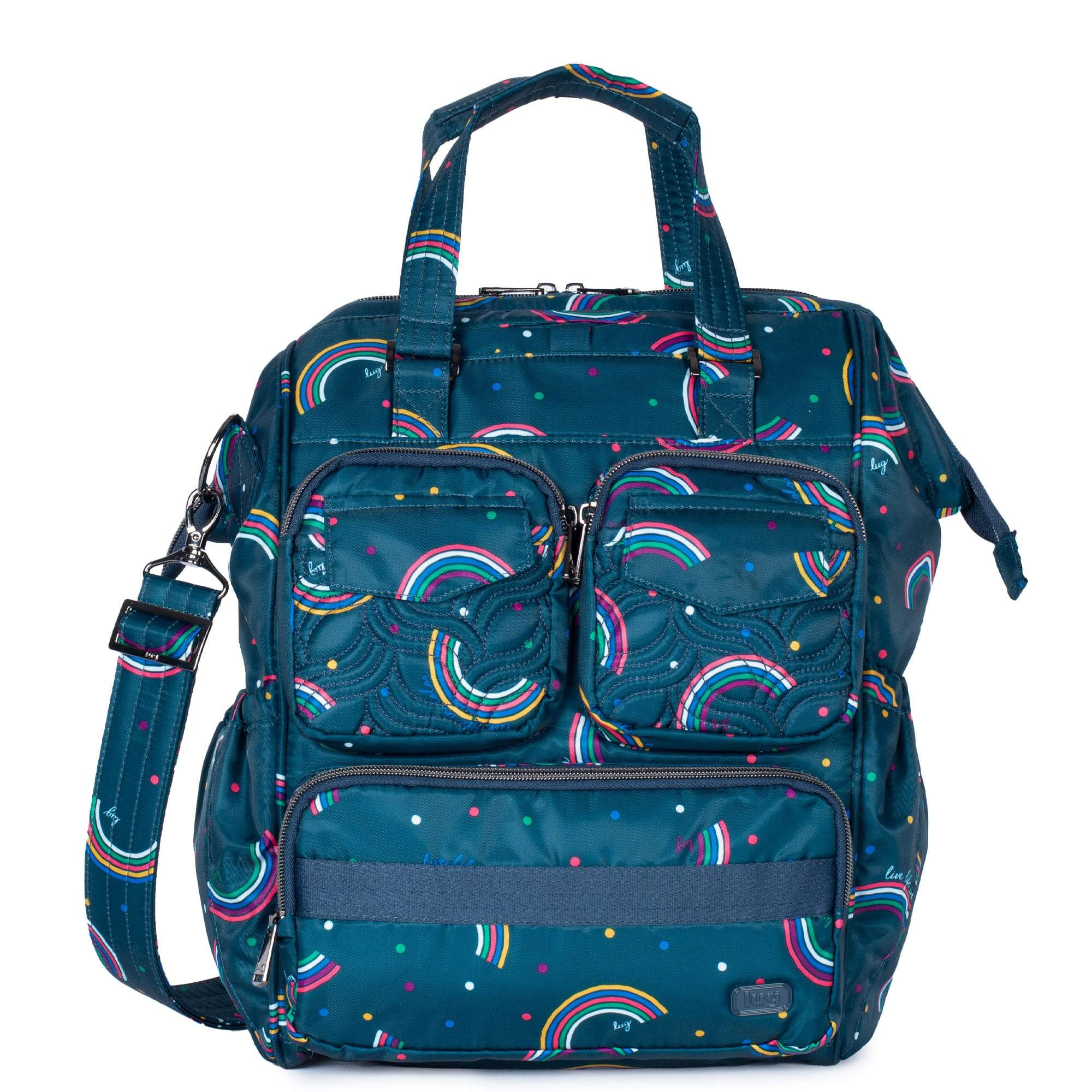 Via 2 Convertible Tote Bag - RAINBOW NAVY - Via2_RainbowNavy_01