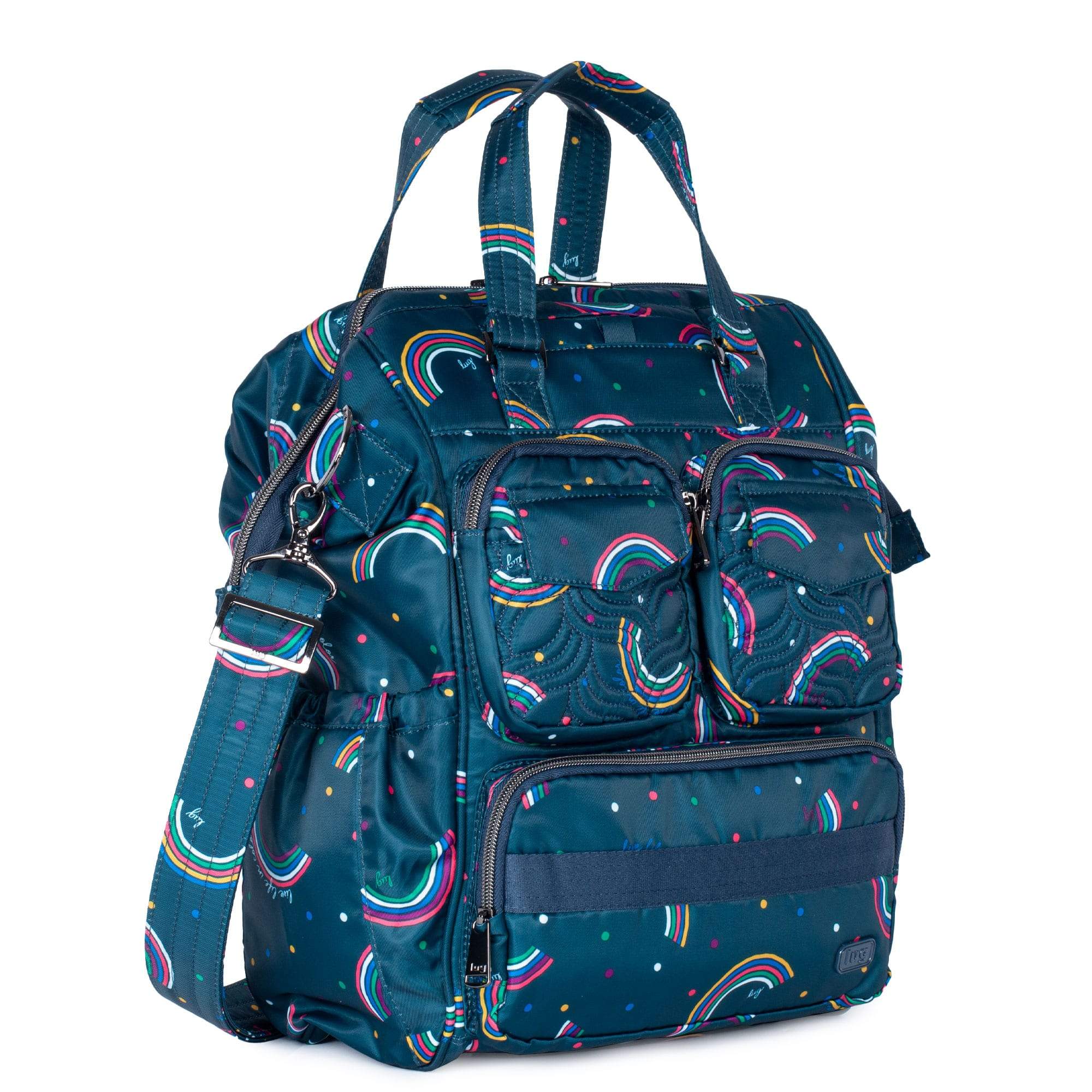Via 2 Convertible Tote Bag - RAINBOW NAVY - Via2_RainbowNavy_02
