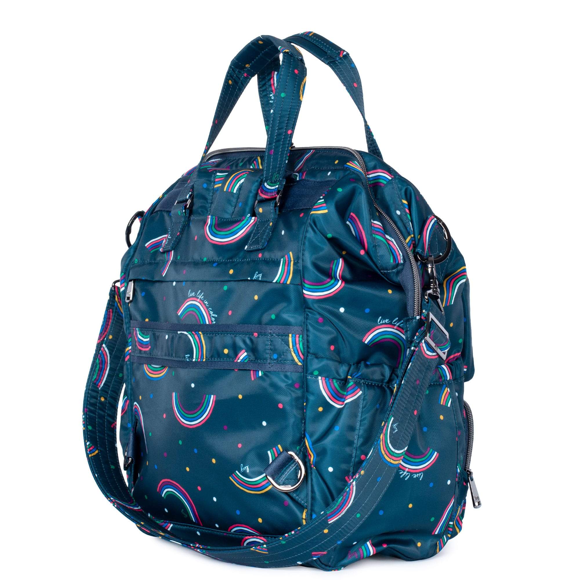 Via 2 Convertible Tote Bag - RAINBOW NAVY - Via2_RainbowNavy_04b