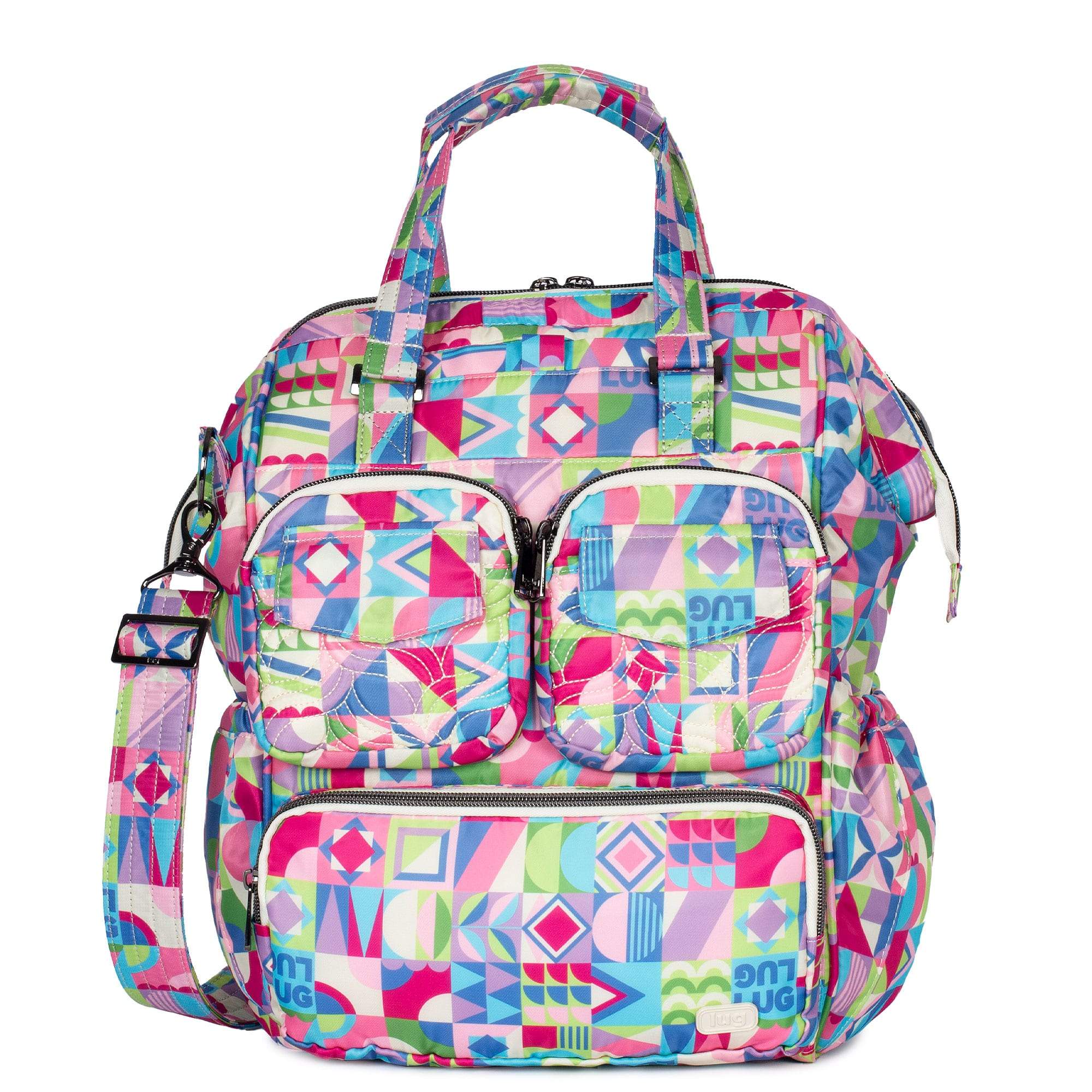 Via 2 Convertible Tote Bag - SMALL WORLD MULTI - Via2_SmallworldMulti_01