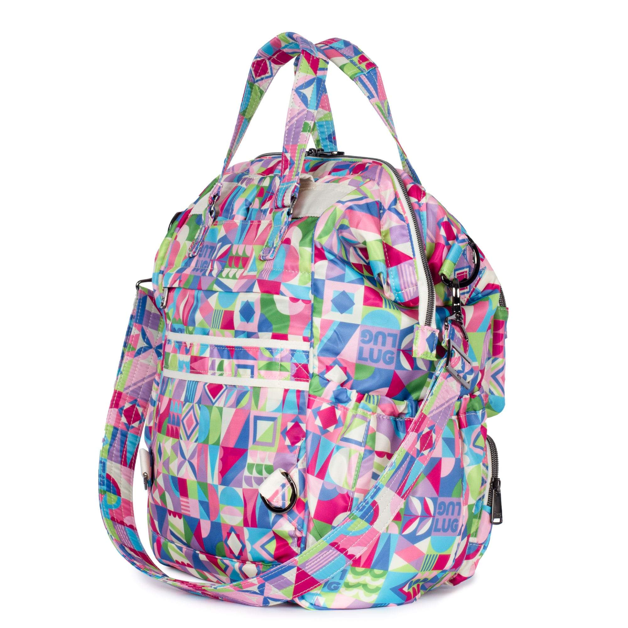 Via 2 Convertible Tote Bag - SMALL WORLD MULTI - Via2_SmallworldMulti_04b