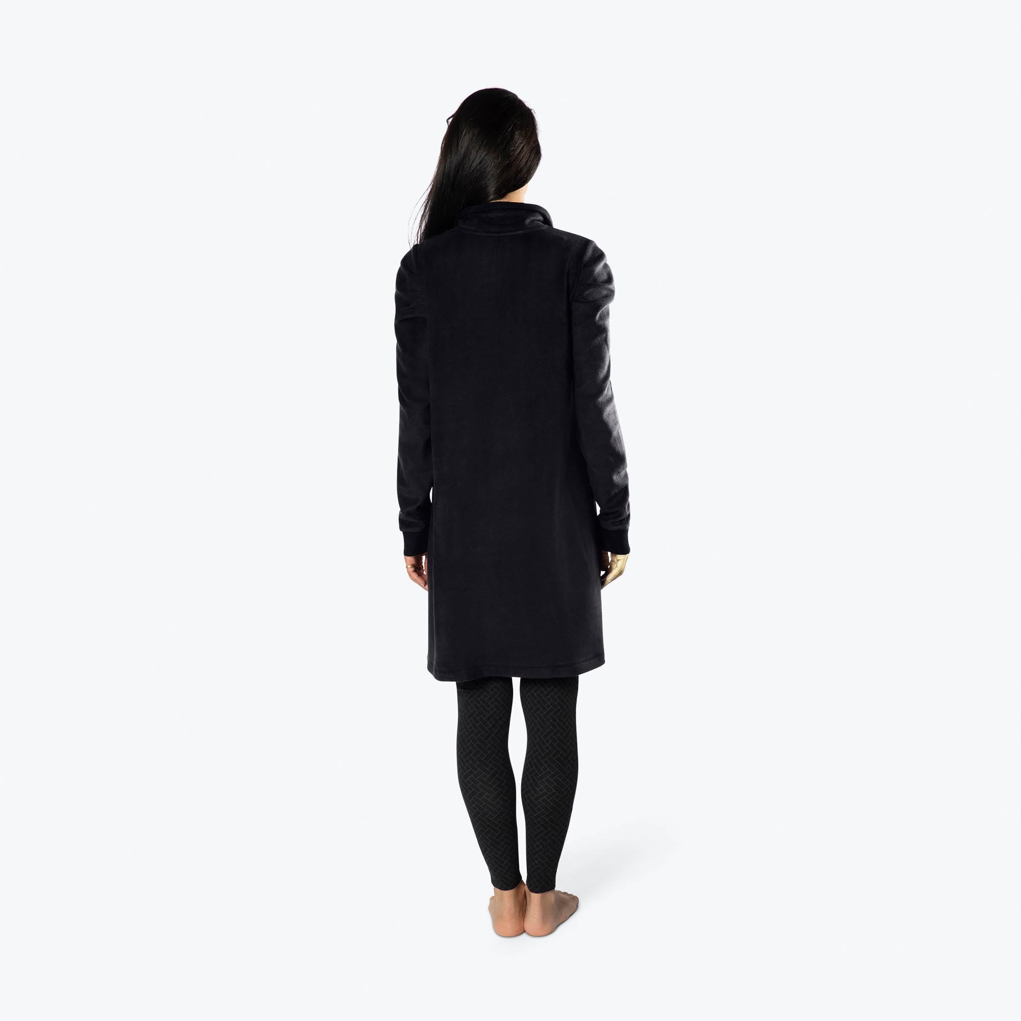 Via Stretch Fleece Tunic - BLACK - ViaStretchFleece_Black_S_02