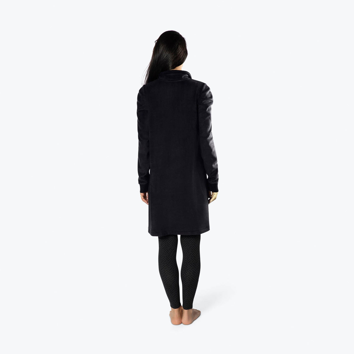 Via Stretch Fleece Tunic - BLACK - ViaStretchFleece_Black_S_02