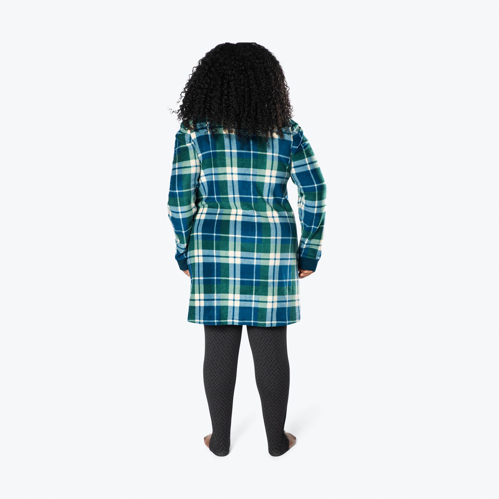 Via Stretch Fleece Tunic - FLANNEL PLAID NAVY - ViaStretchFleece_FlannelPlaid_XL_02