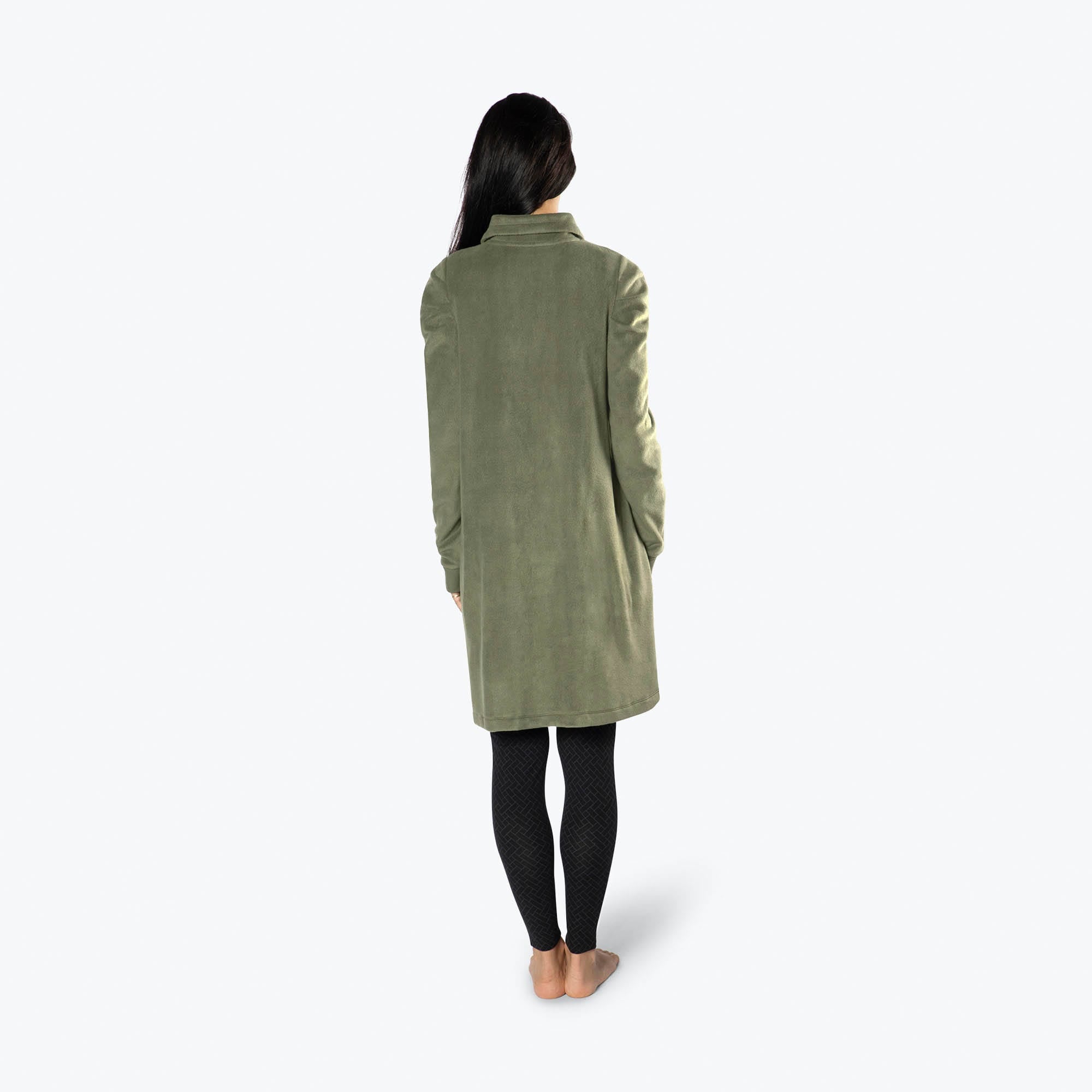 Via Stretch Fleece Tunic - OLIVE GREEN - ViaStretchFleece_OliveGreen_S_02