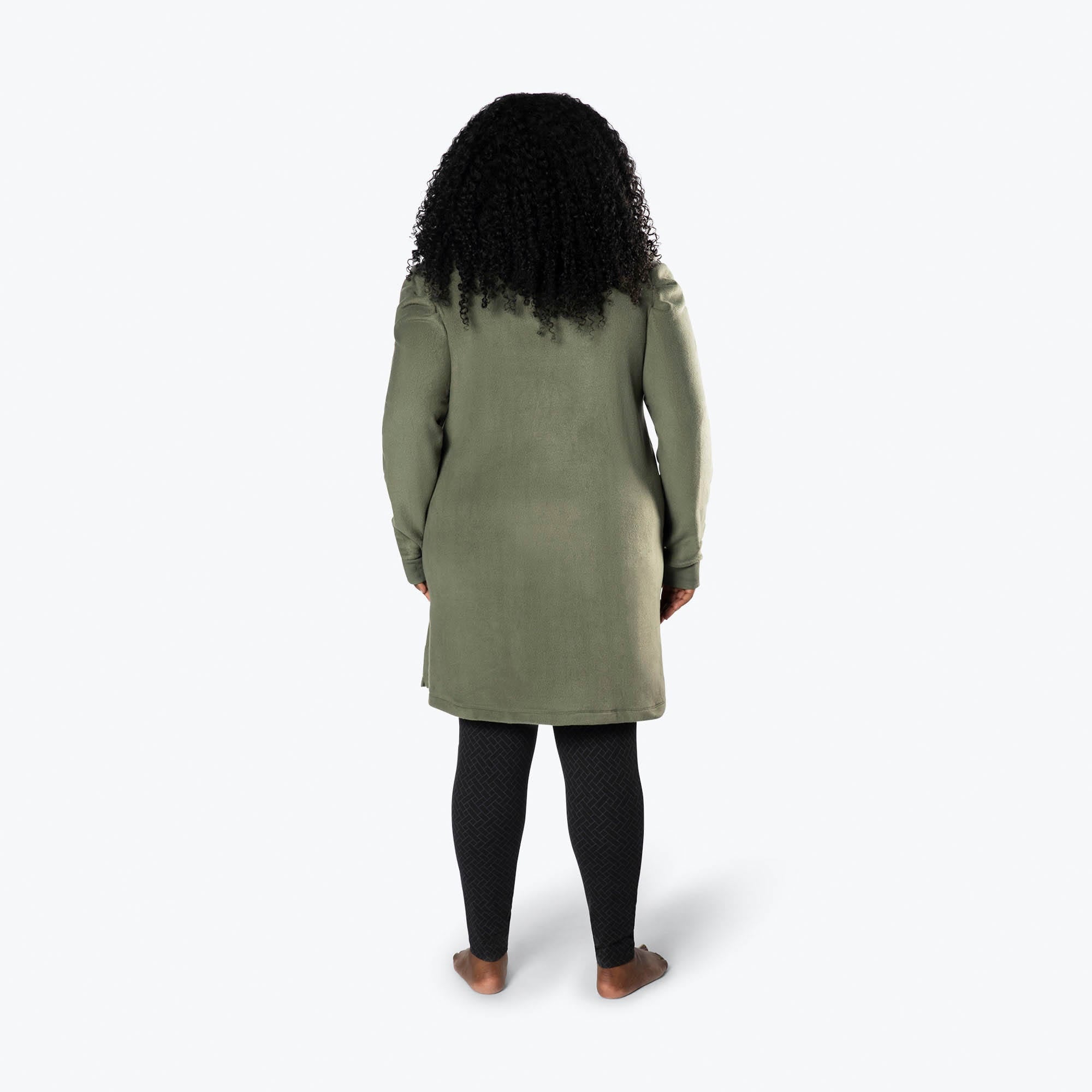 Via Stretch Fleece Tunic - OLIVE GREEN - ViaStretchFleece_OliveGreen_XL_02