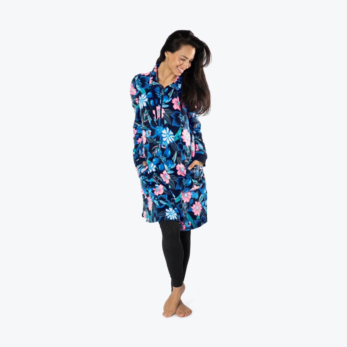 Via Stretch Fleece Tunic - RESORT BLACK - ViaStretchFleece_ResortBlack_S_01
