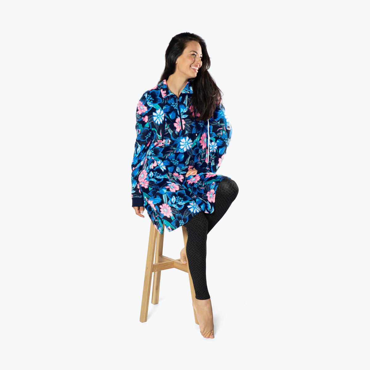 Via Stretch Fleece Tunic - RESORT BLACK - ViaStretchFleece_ResortBlack_S_05