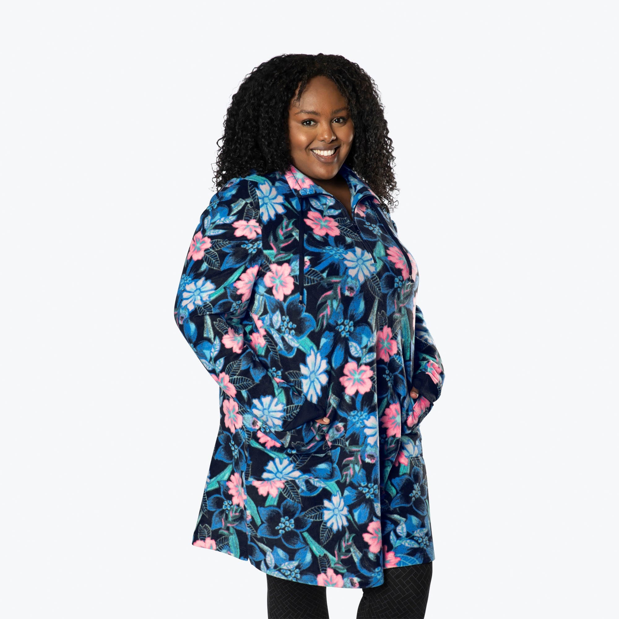 Via Stretch Fleece Tunic - RESORT BLACK - ViaStretchFleece_ResortBlack_XL_03