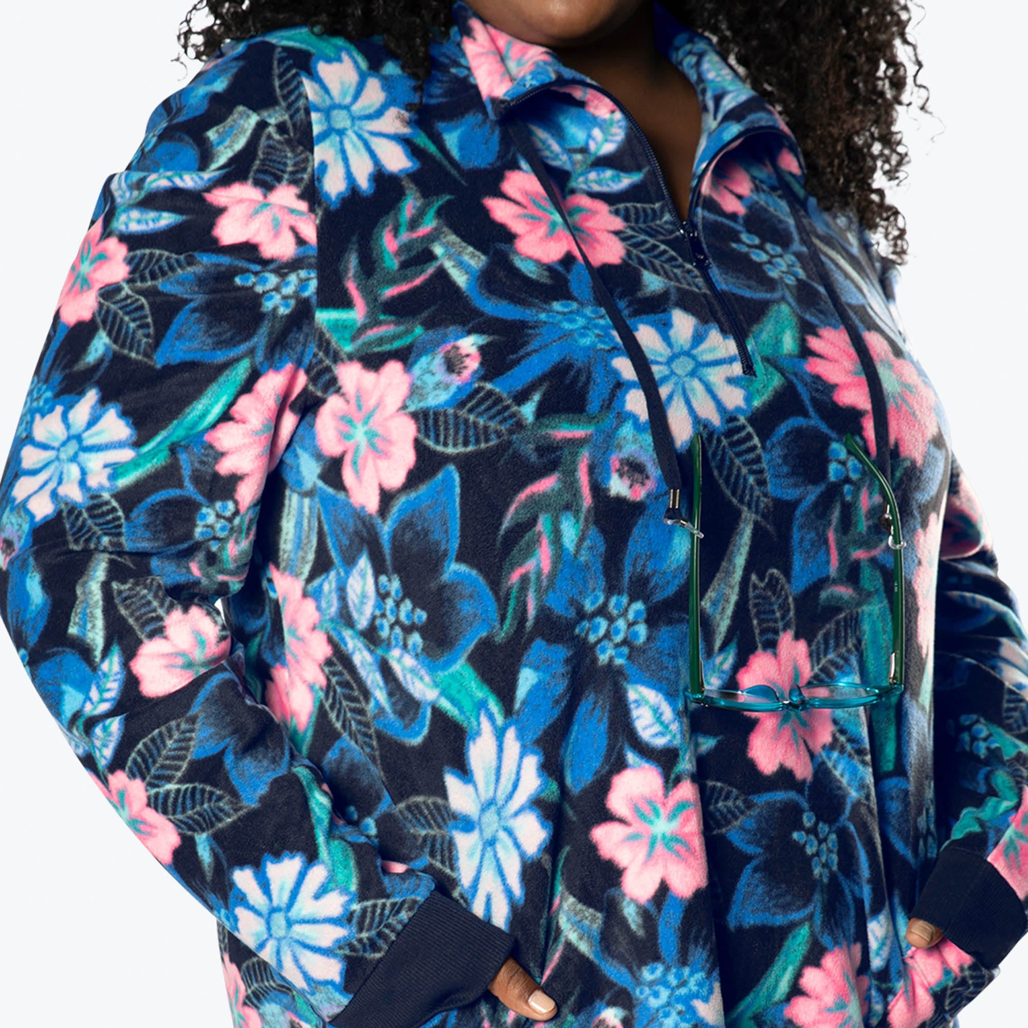 Via Stretch Fleece Tunic - RESORT BLACK - ViaStretchFleece_ResortBlack_XL_04