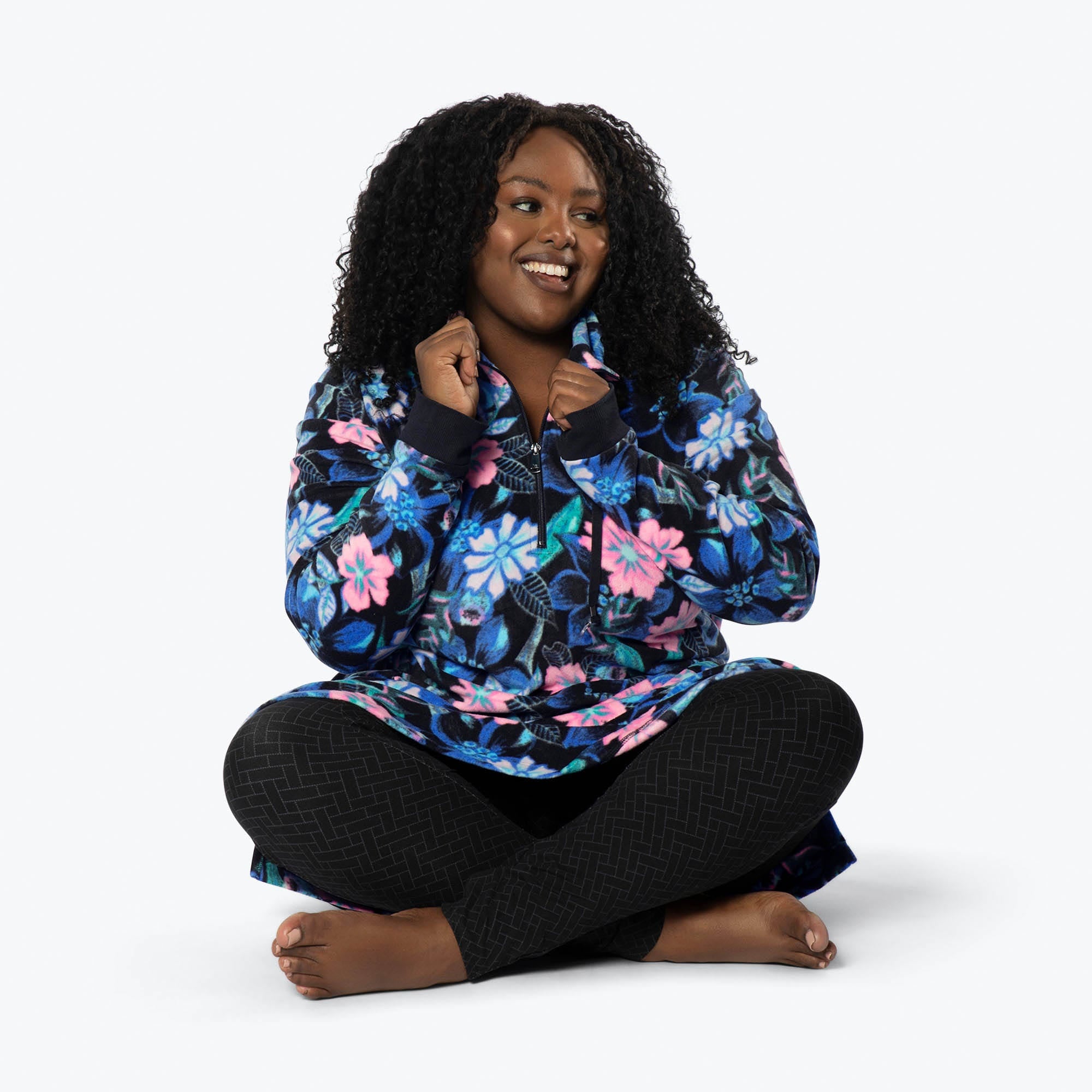 Via Stretch Fleece Tunic - RESORT BLACK - ViaStretchFleece_ResortBlack_XL_05