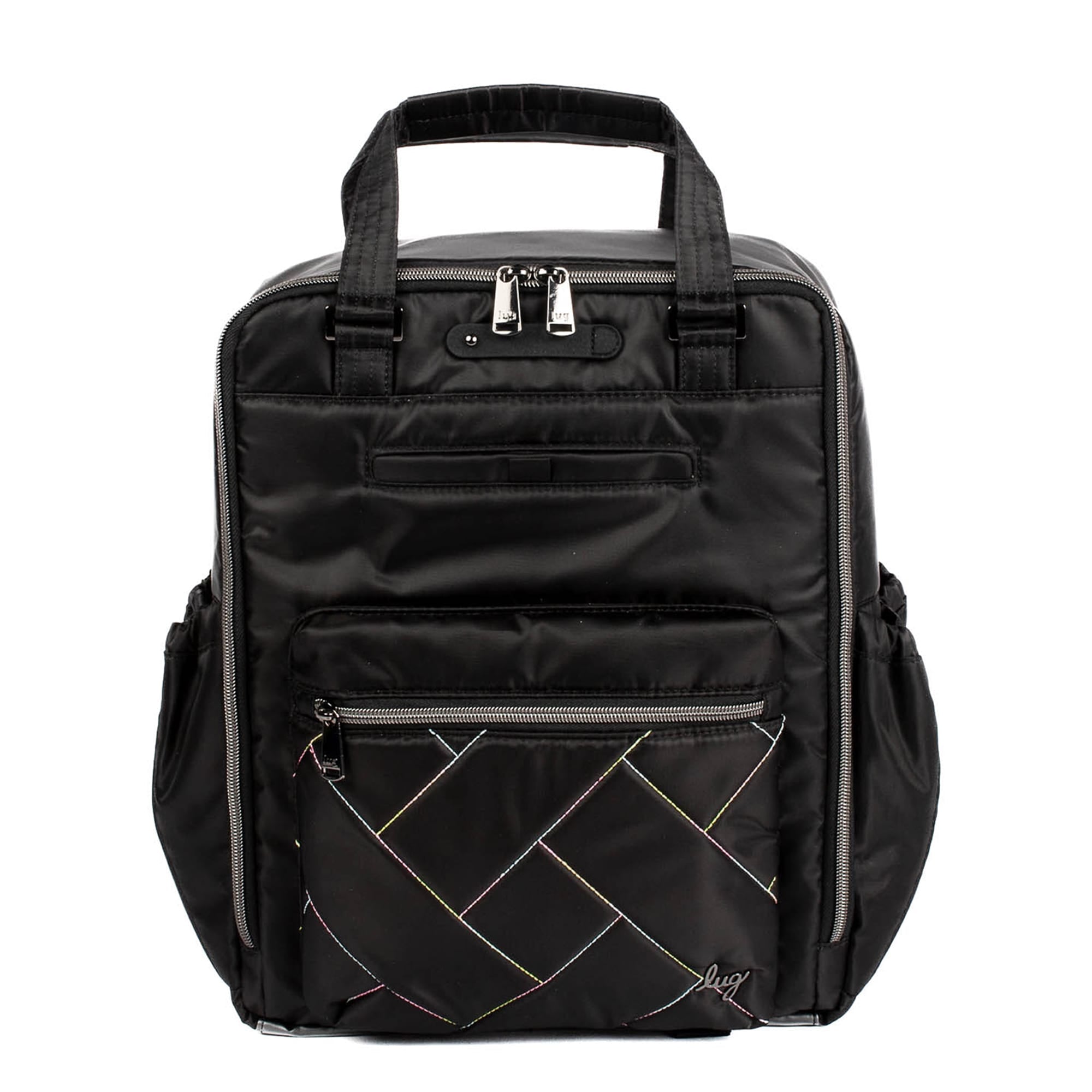Voyager Backpack - BLACK ICEPOP STITCH - Voyager_BlackIcePopStitch_01
