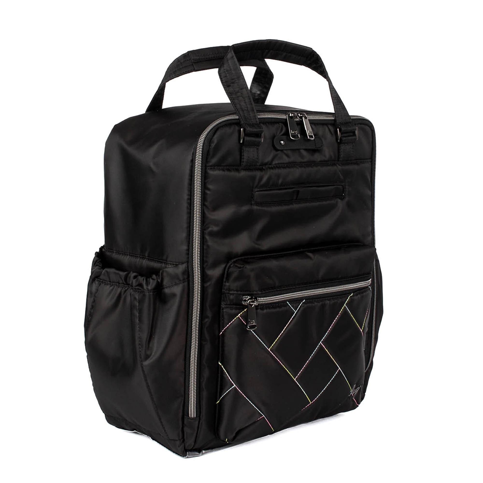 Voyager Backpack - BLACK ICEPOP STITCH - Voyager_BlackIcePopStitch_02