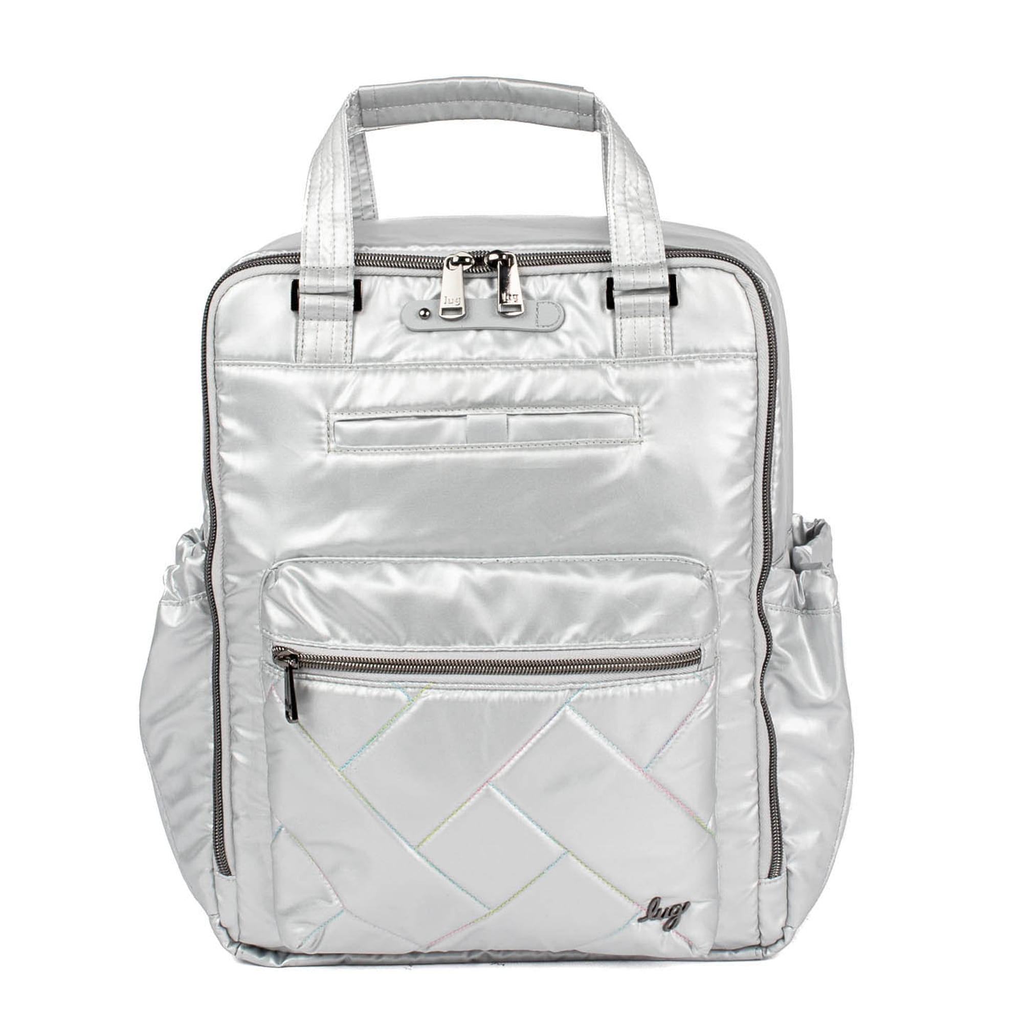 Voyager Backpack - METALLIC SILVER ICEPOP STITCH - Voyager_MetallicSilver_01
