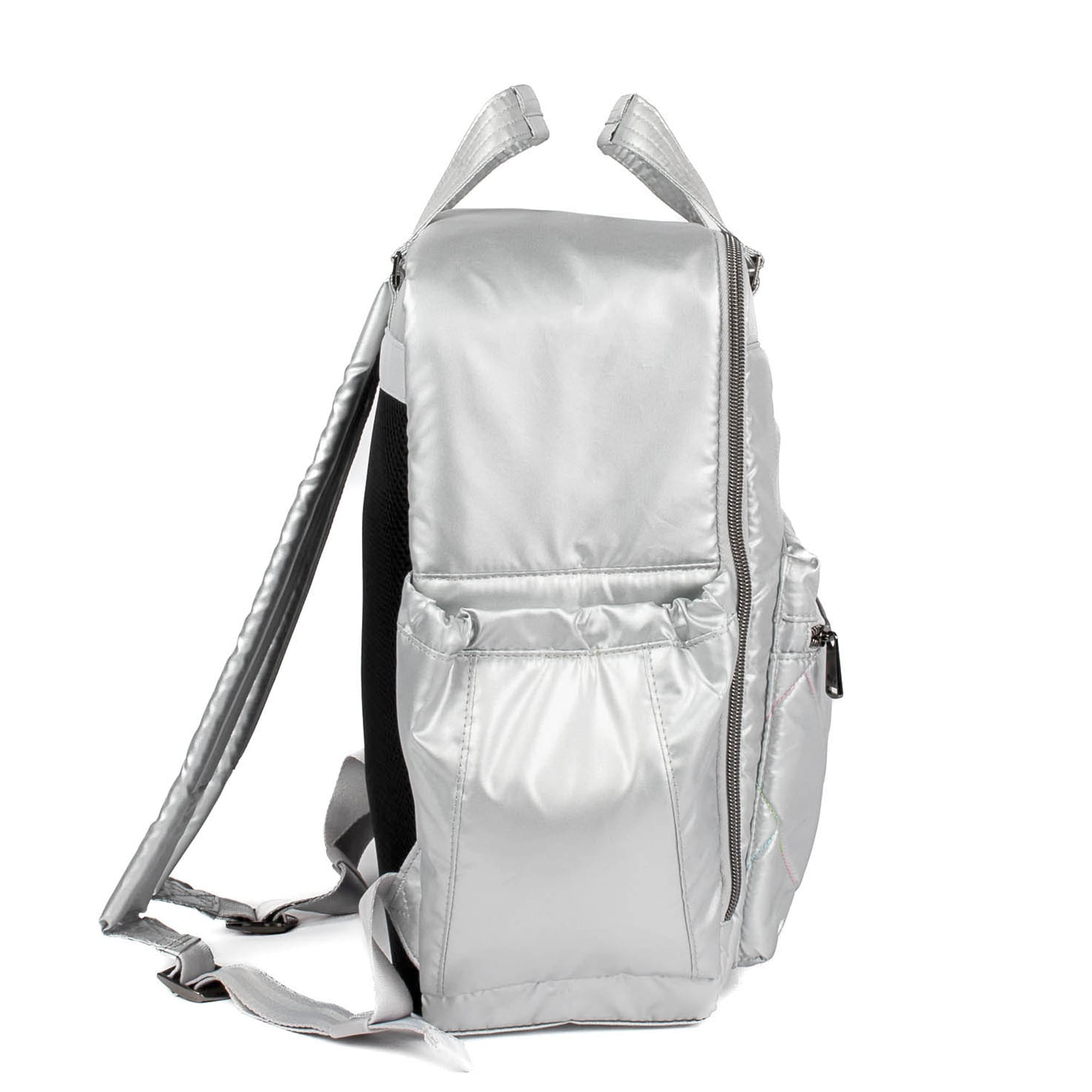 Voyager Backpack - METALLIC SILVER ICEPOP STITCH - Voyager_MetallicSilver_03