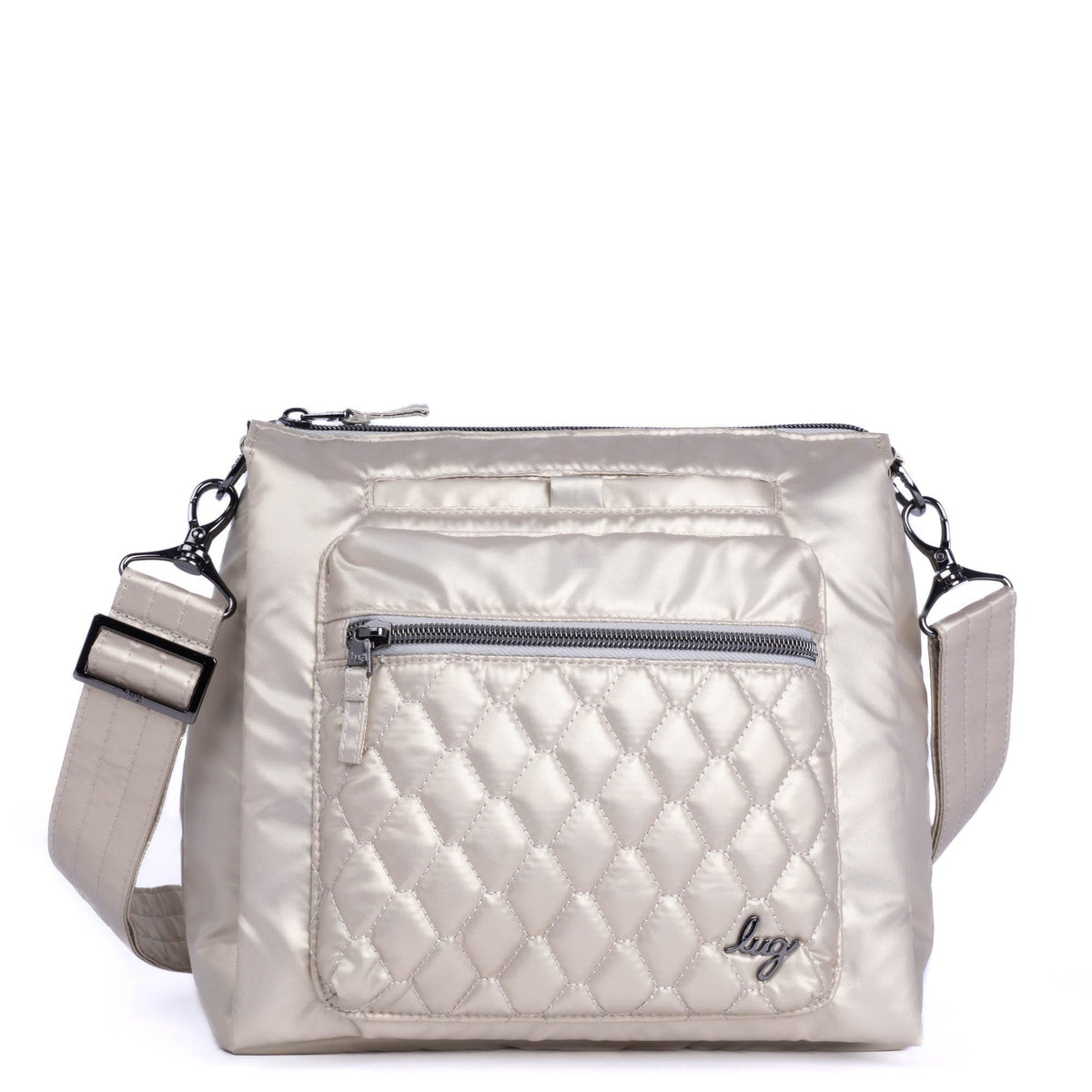Wander Crossbody Bag - METALLIC CHAMPAGNE - Wander_MetallicChampagne_01