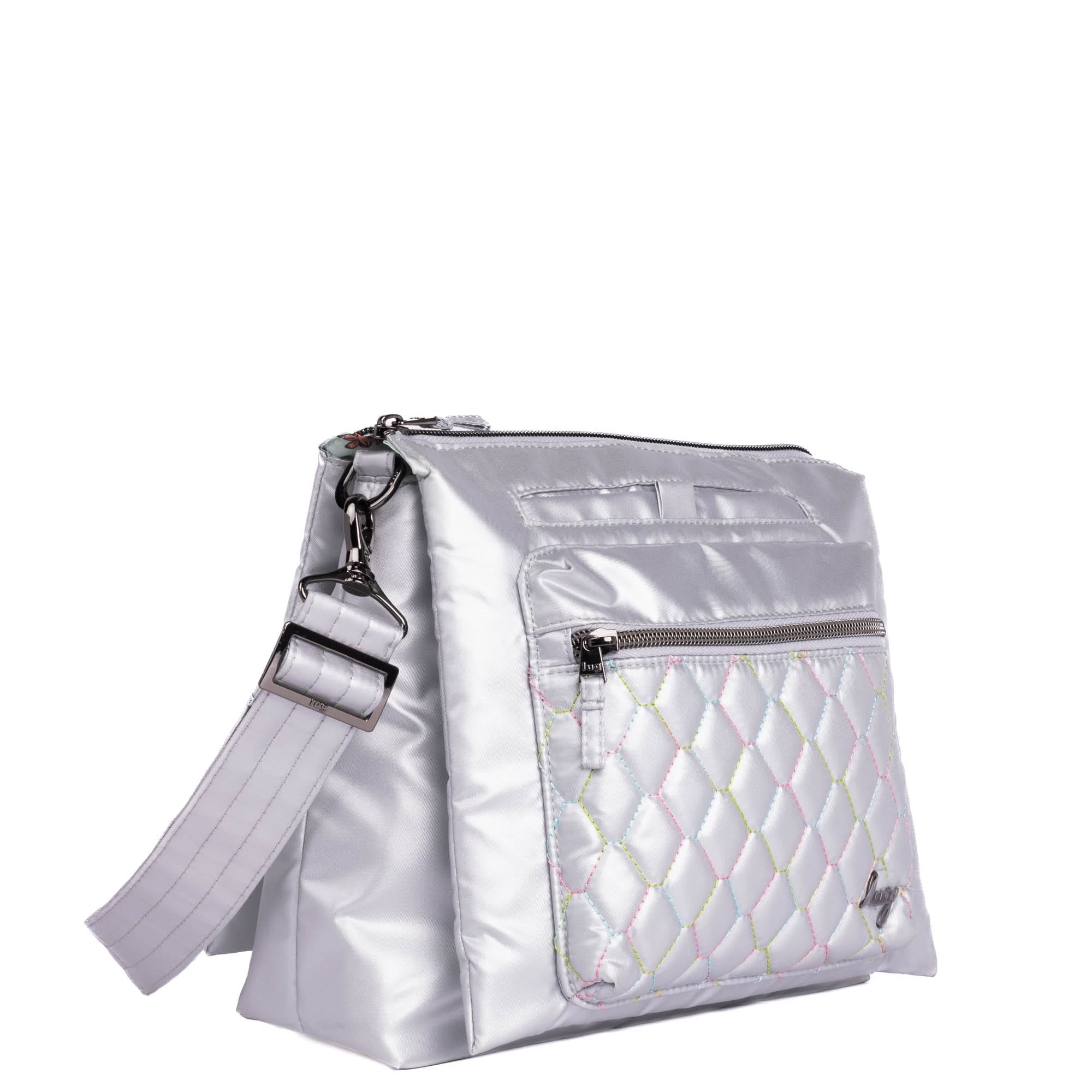 Wander Crossbody Bag - METALLIC SILVER ICEPOP STITCH - Wander_MetallicSilver_IcePop_02