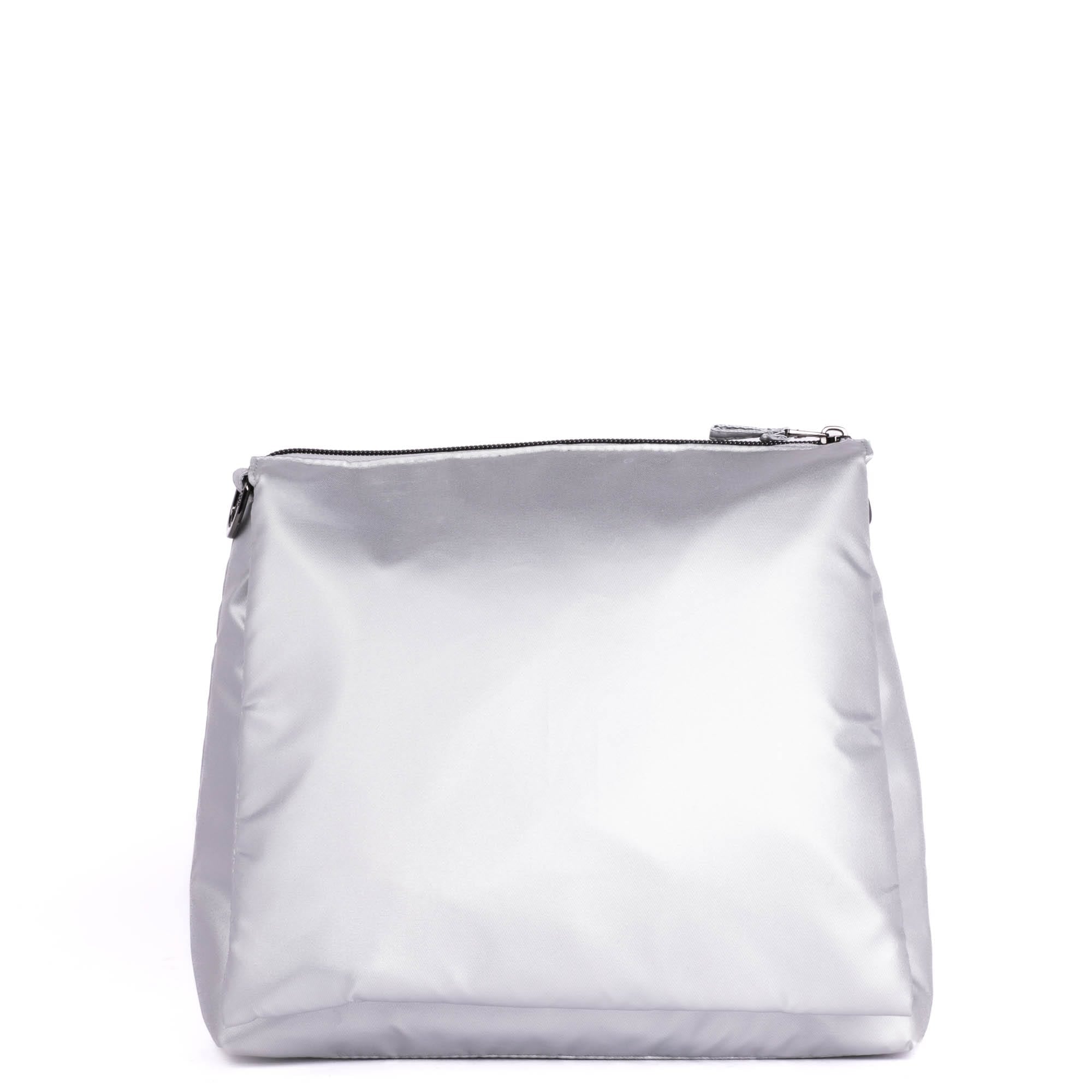 Wander Crossbody Bag - METALLIC SILVER ICEPOP STITCH - Wander_MetallicSilver_IcePop_04