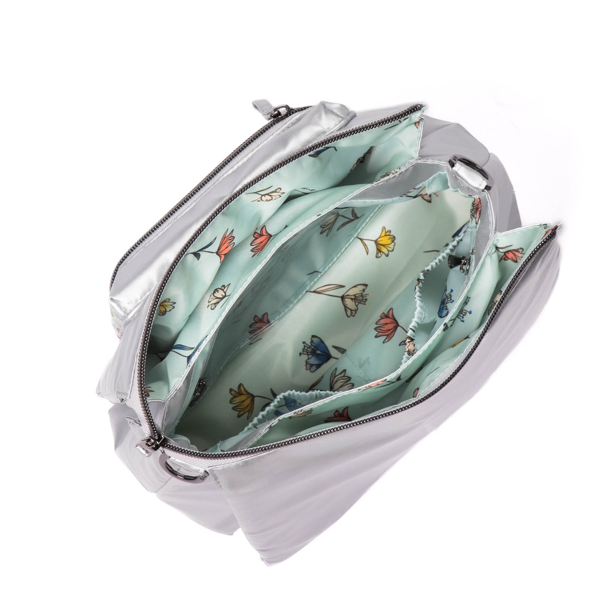 Wander Crossbody Bag - METALLIC SILVER ICEPOP STITCH - Wander_MetallicSilver_IcePop_05