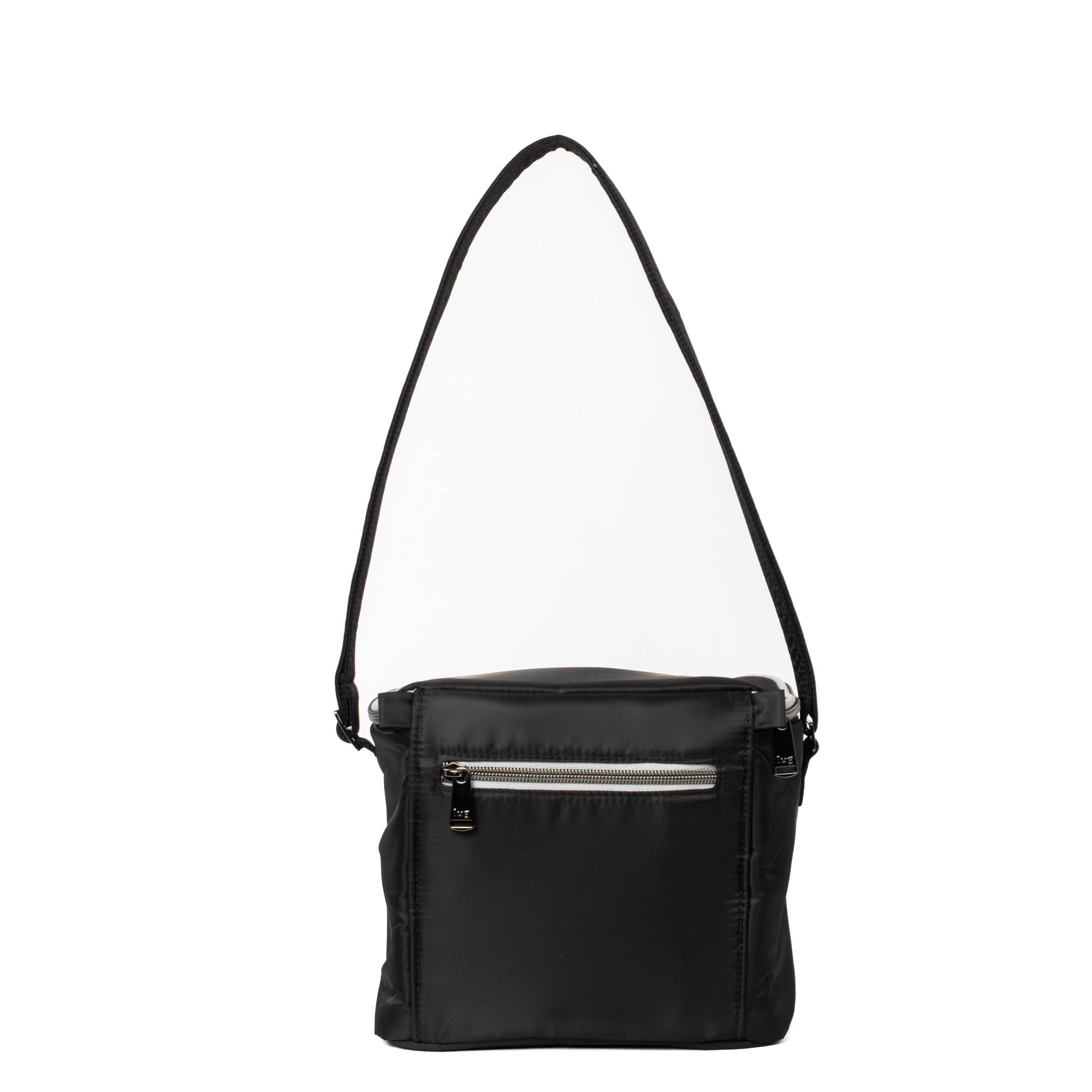 Whisk Lunch Tote Bag - BLACK METALLIC SILVER - WhiskLunchBag_BlackMetSilver_05