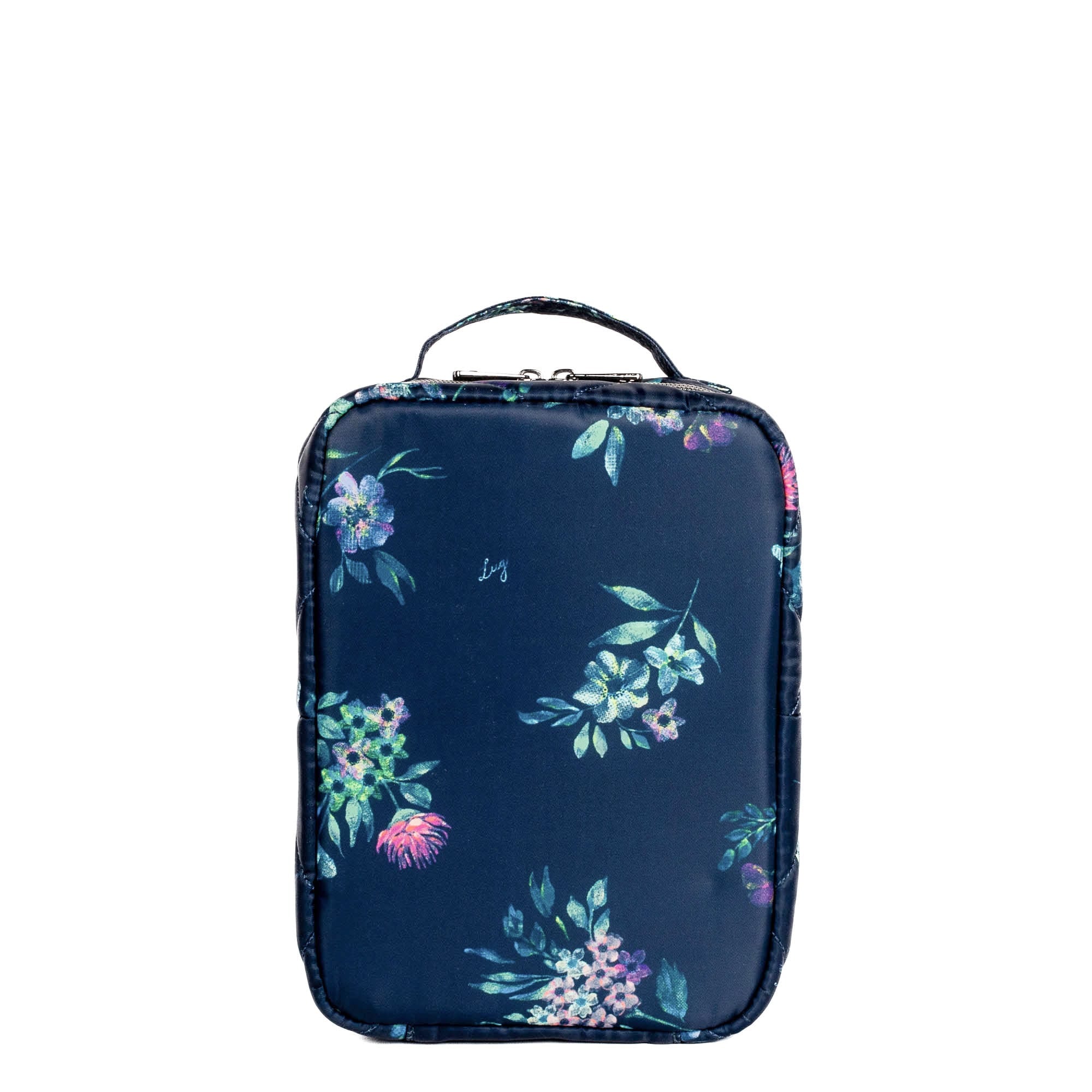 Wingback Hanging Toiletry Case - BOUQUET NAVY - Wingback_BouquetNavy_01