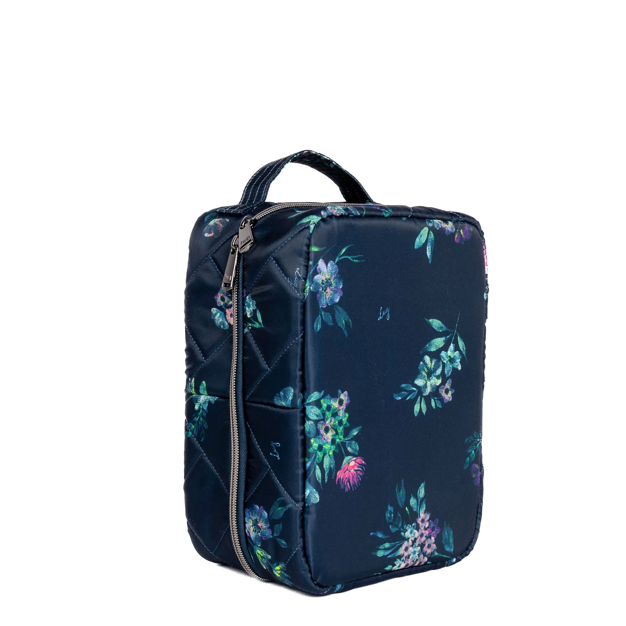 Wingback Hanging Toiletry Case - BOUQUET NAVY - Wingback_BouquetNavy_02