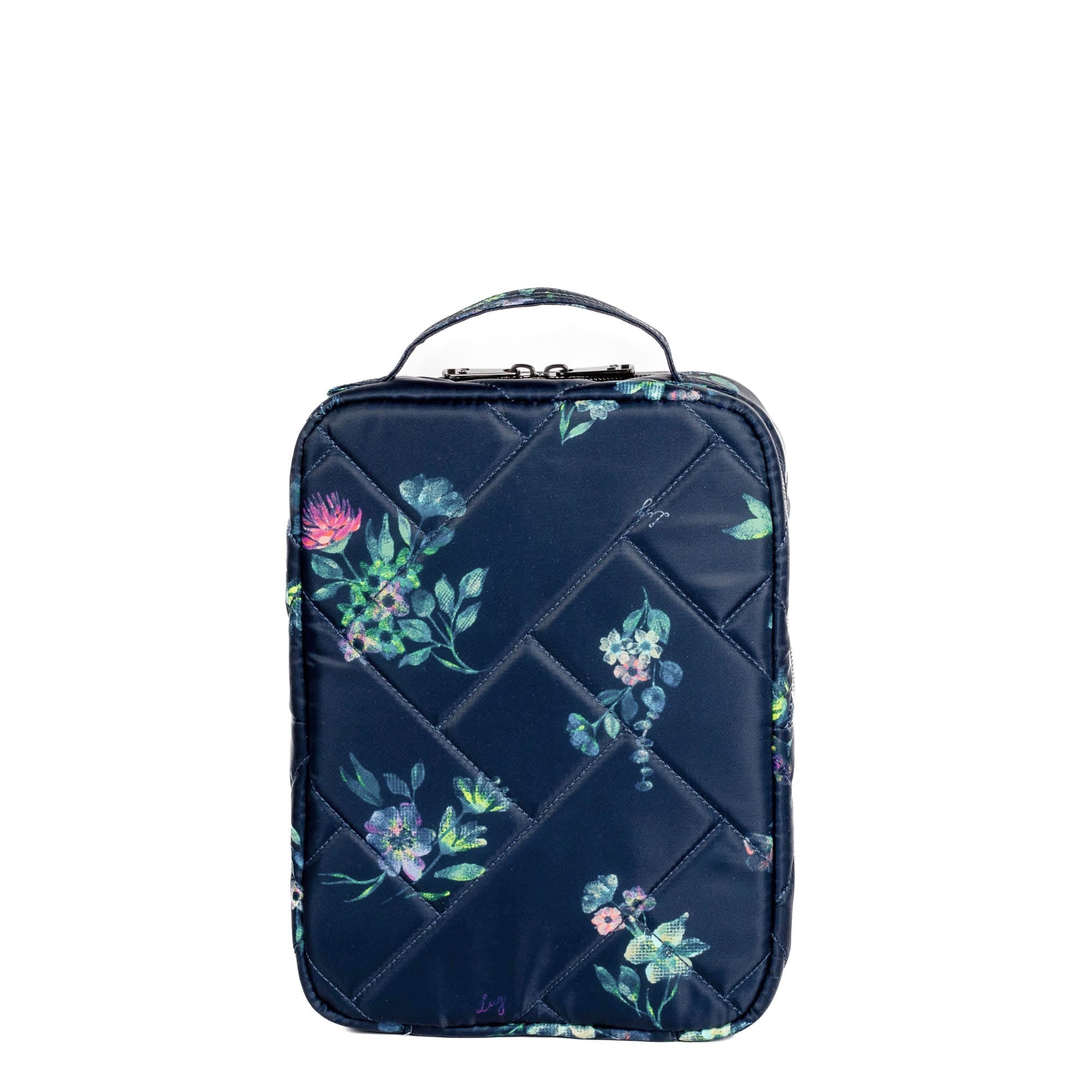 Wingback Hanging Toiletry Case - BOUQUET NAVY - Wingback_BouquetNavy_04