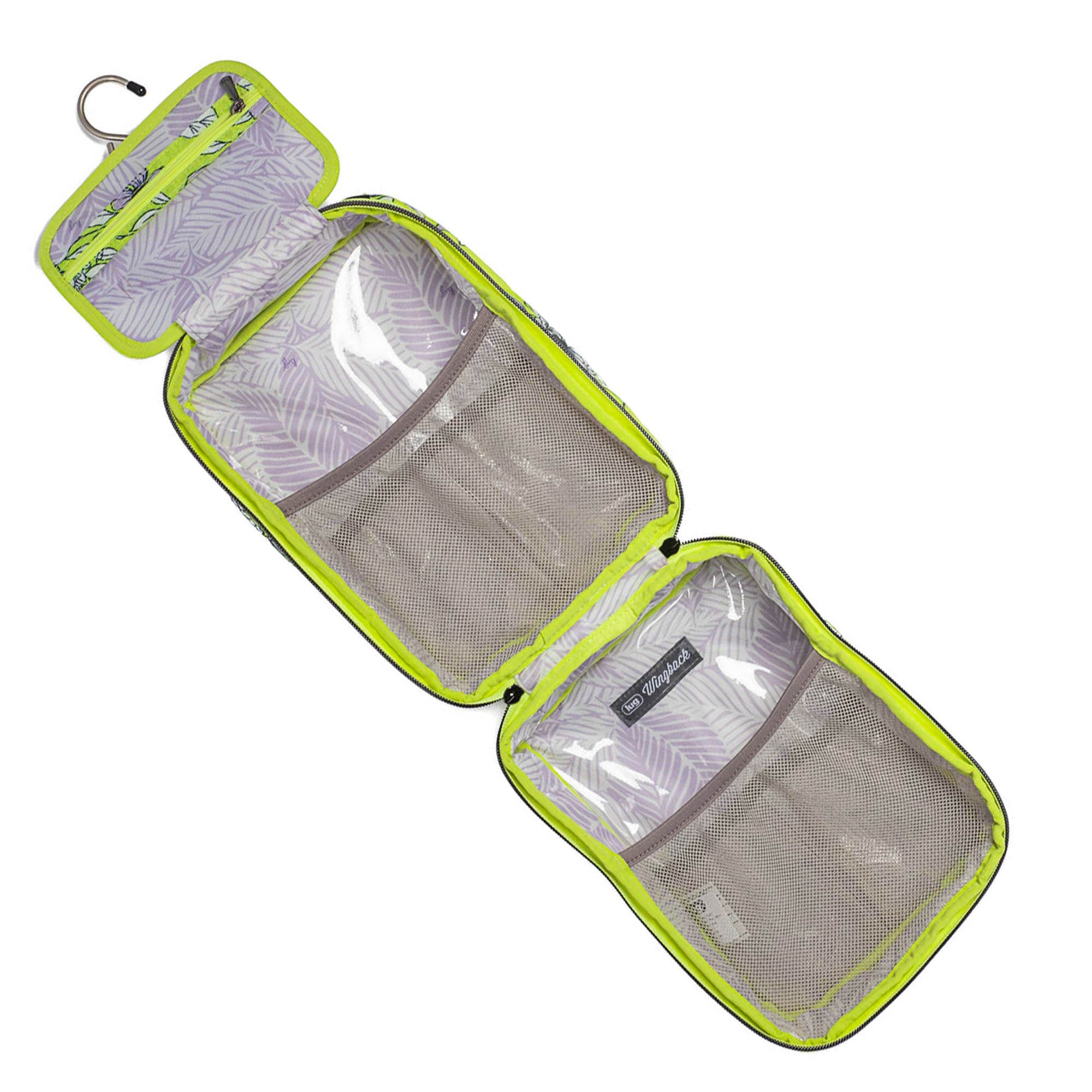 Wingback Hanging Toiletry Case - GARDENIA GREEN - Wingback_GardeniaGreen_05_3befd79c-2393-420c-a81e-e1726ac7bccb