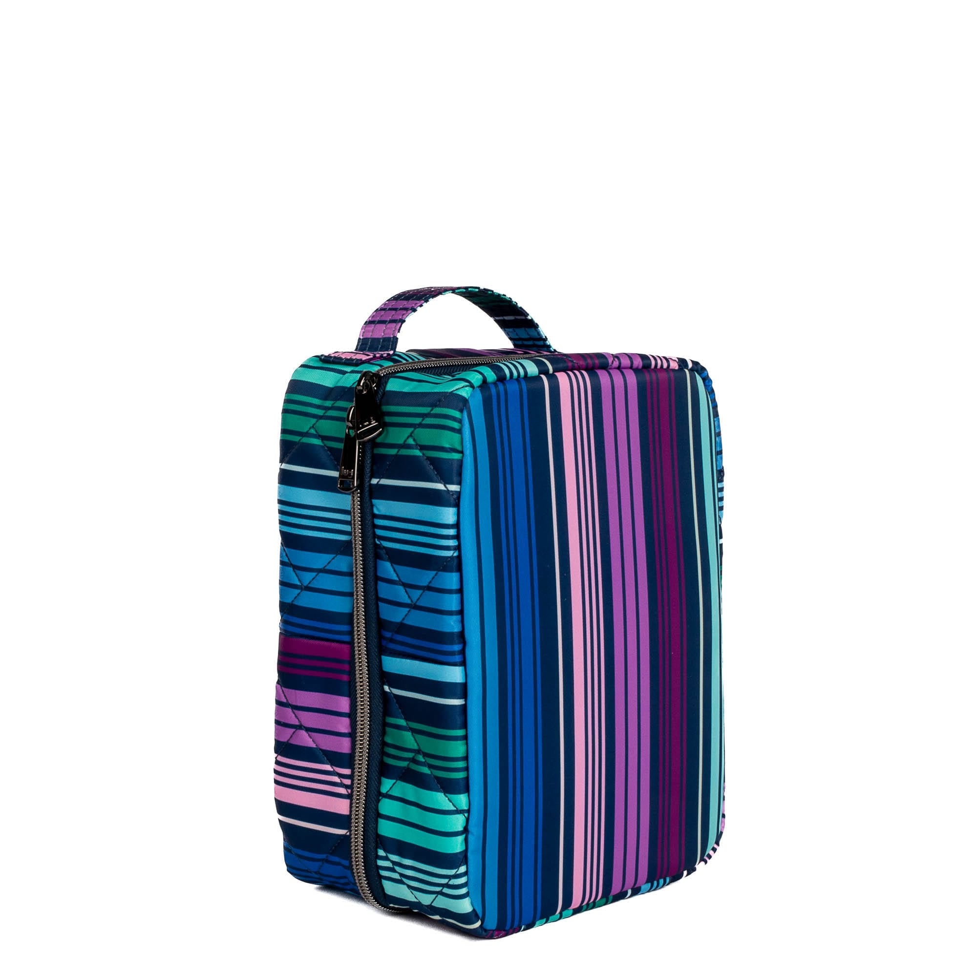 Wingback Hanging Toiletry Case - LOVE STRIPE MULTI - Wingback_LoveStripeMulti_02