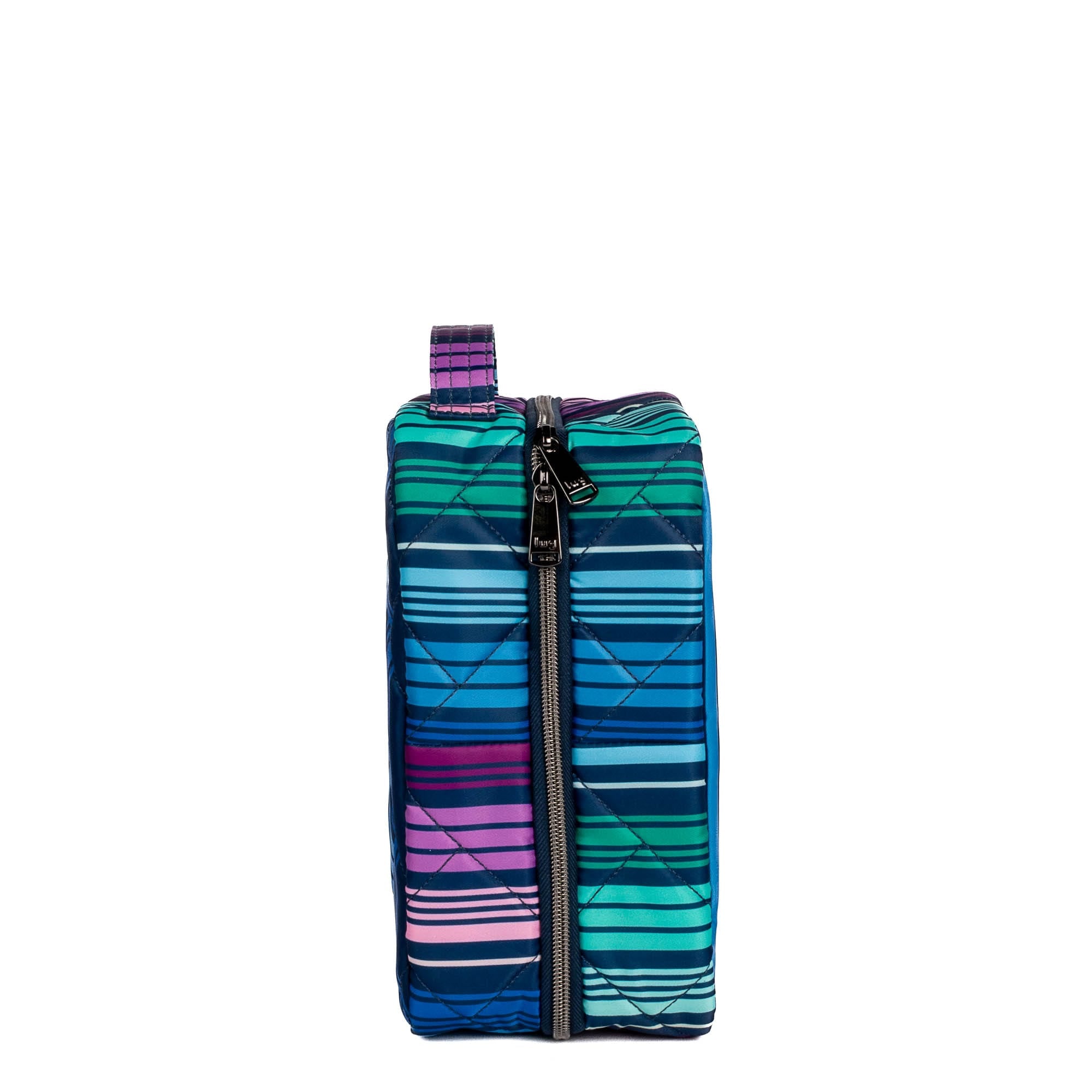 Wingback Hanging Toiletry Case - LOVE STRIPE MULTI - Wingback_LoveStripeMulti_03