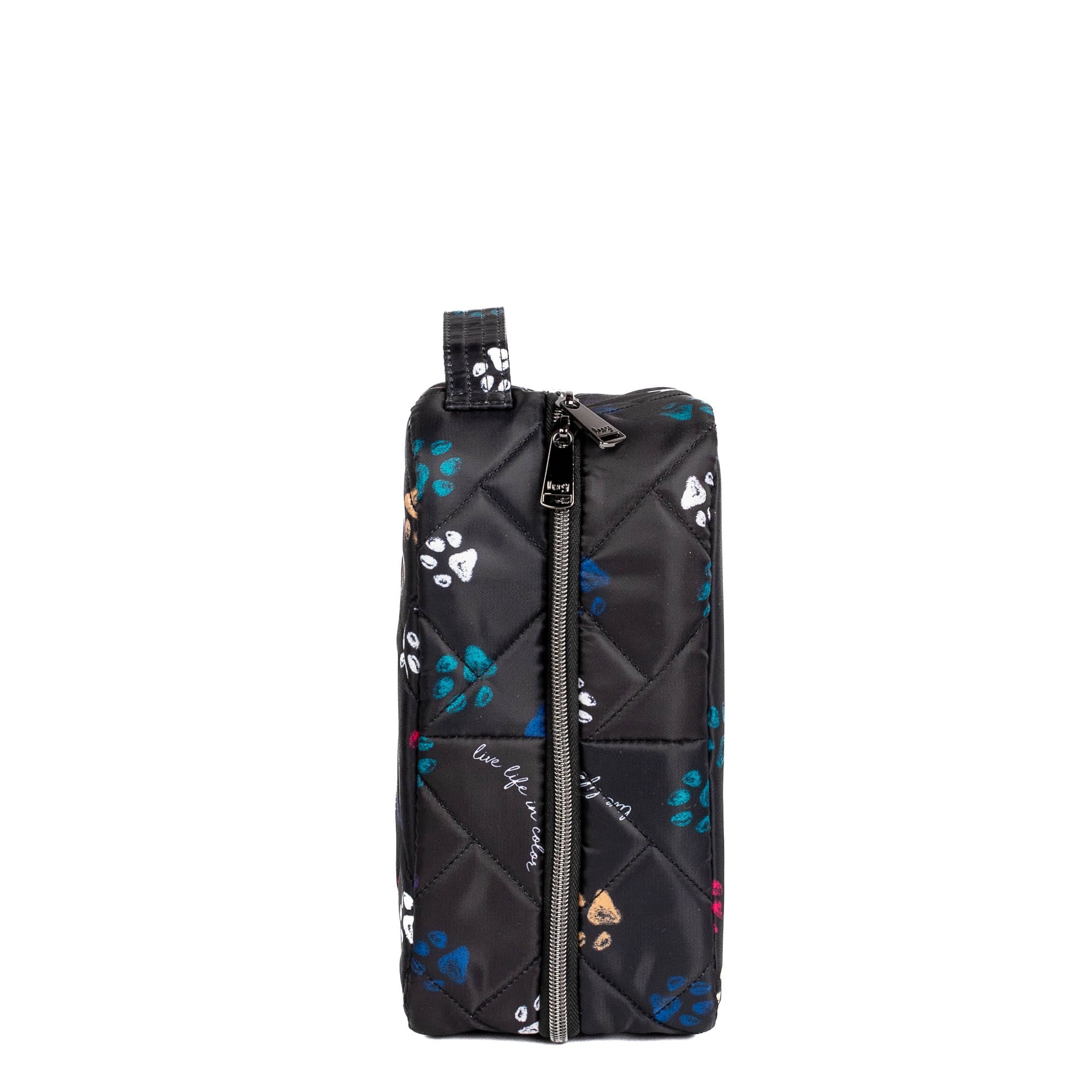 Wingback Hanging Toiletry Case - PAWS BLACK - Wingback_PawsBlack_03
