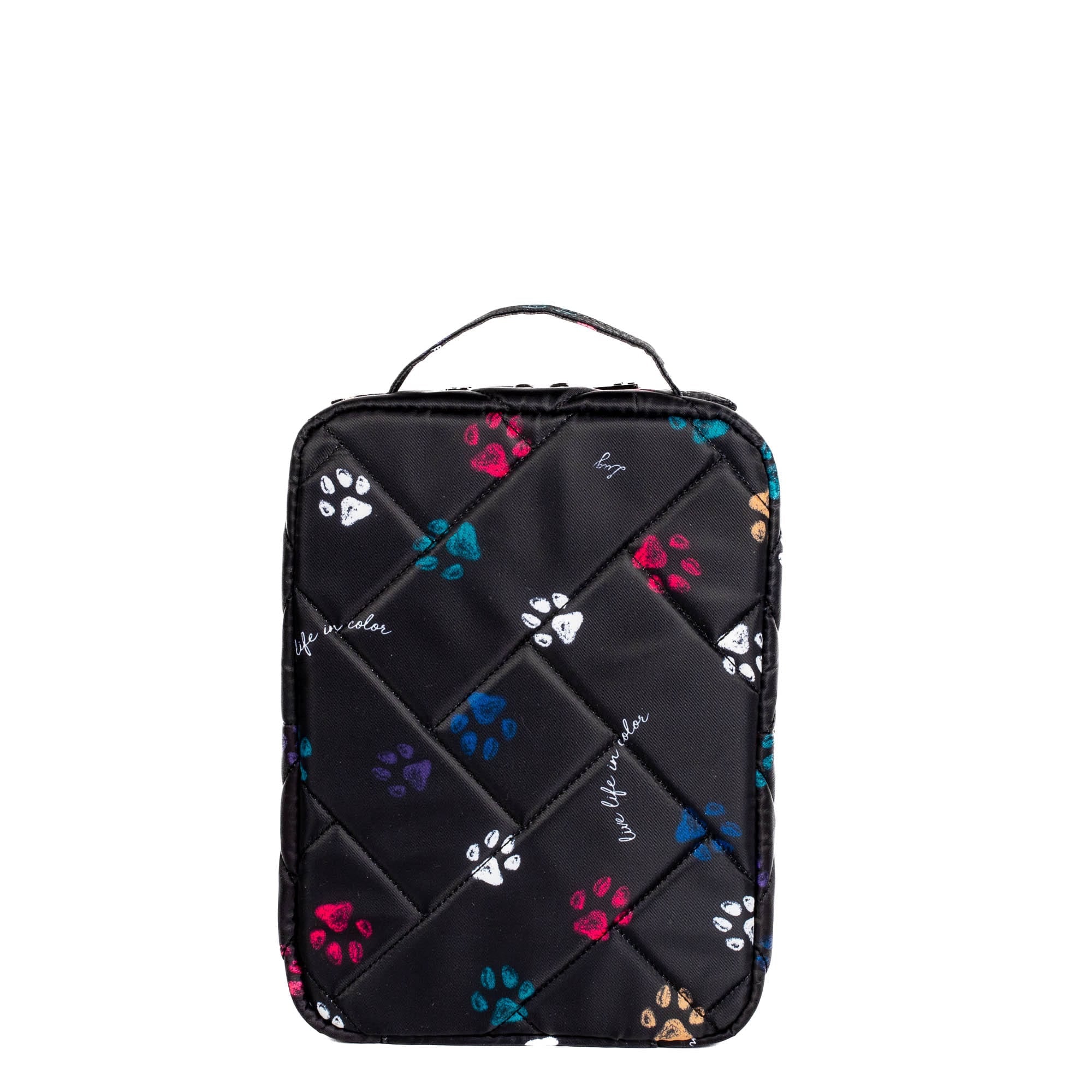 Wingback Hanging Toiletry Case - PAWS BLACK - Wingback_PawsBlack_04