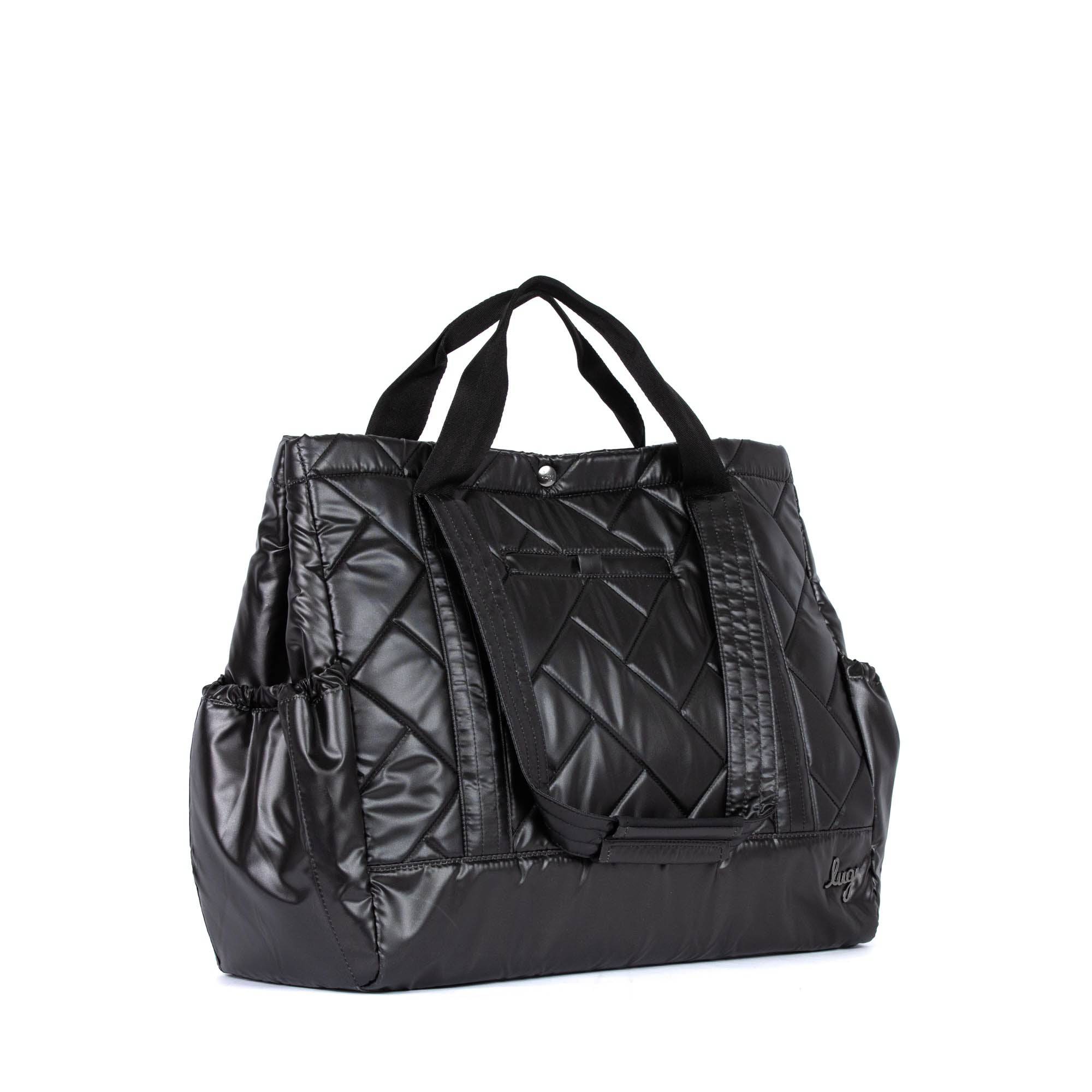 Yacht Carry-All Tote - METALLIC BLACK - Yacht_MetallicBlack_02