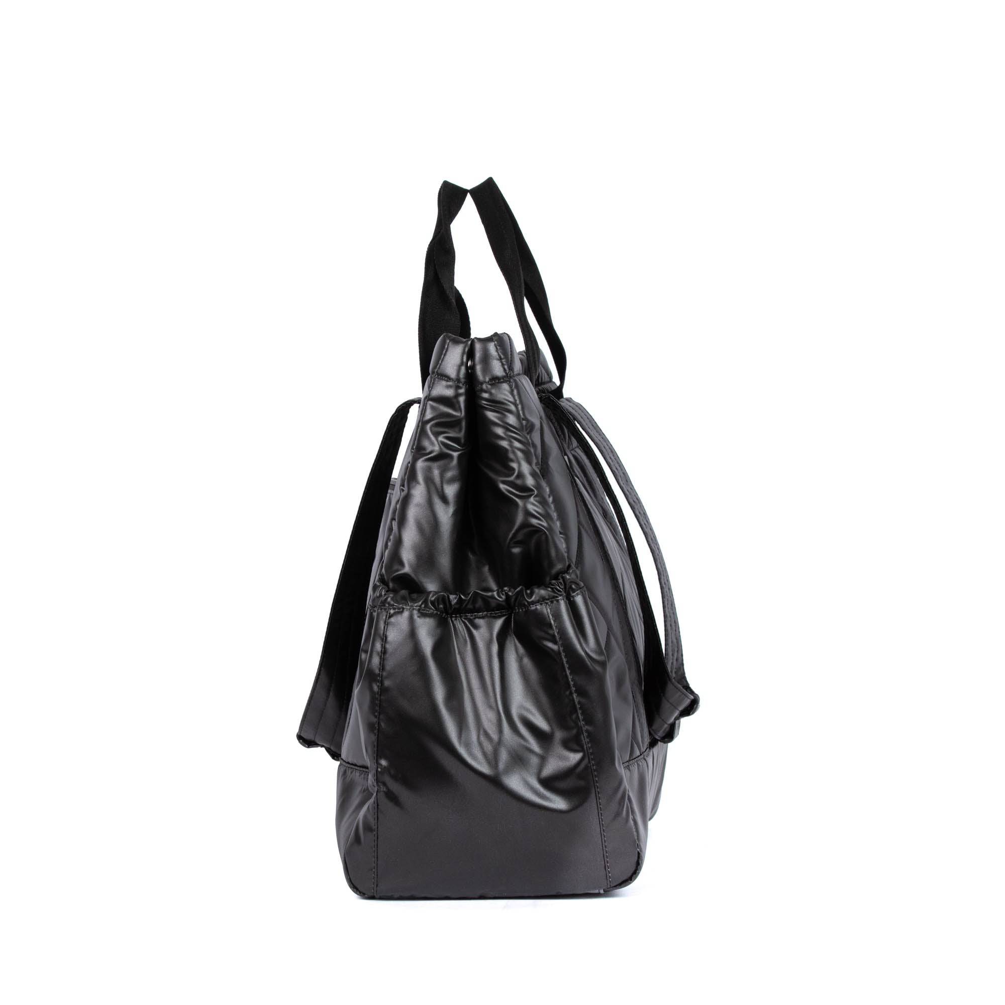 Yacht Carry-All Tote - METALLIC BLACK - Yacht_MetallicBlack_03