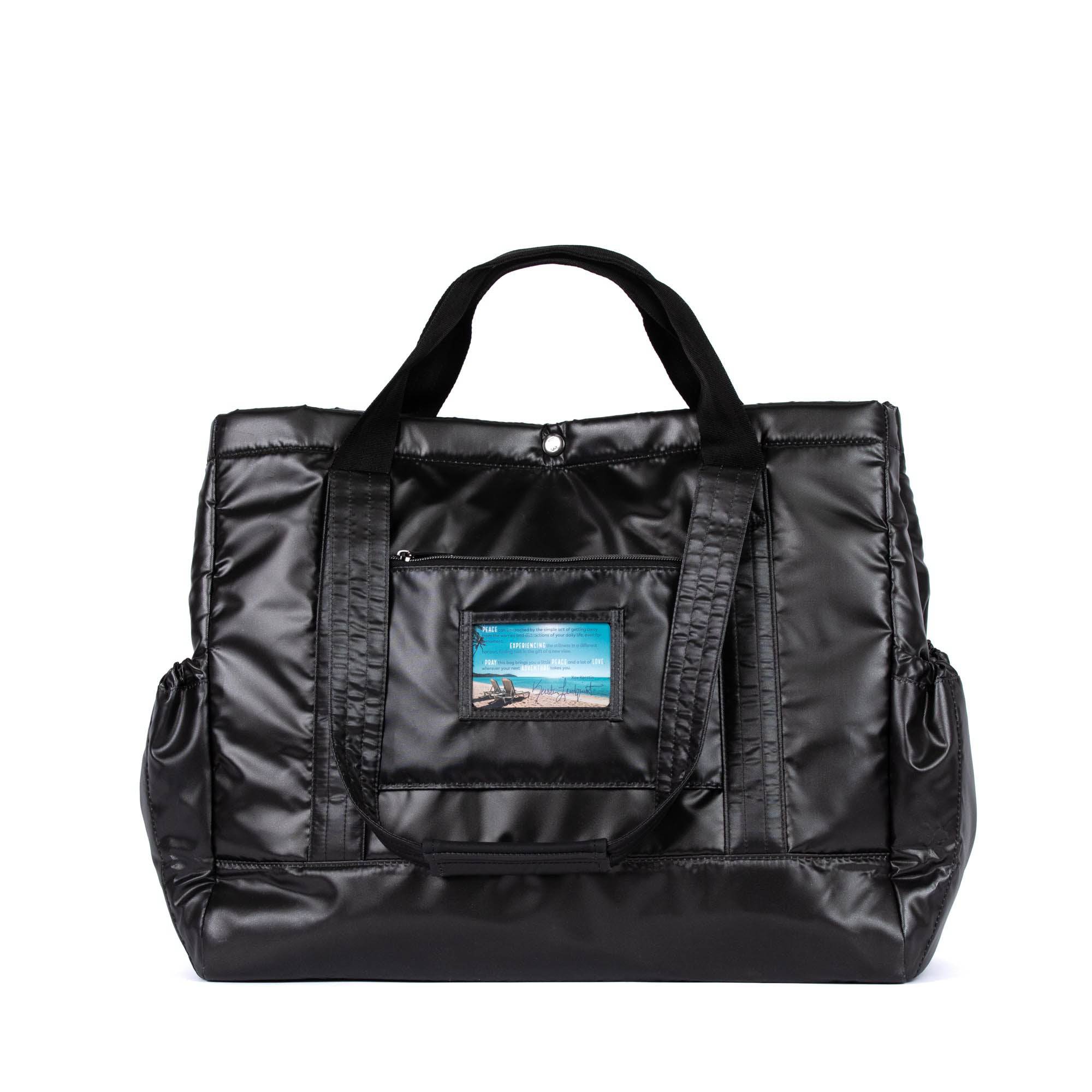 Yacht Carry-All Tote - METALLIC BLACK - Yacht_MetallicBlack_04