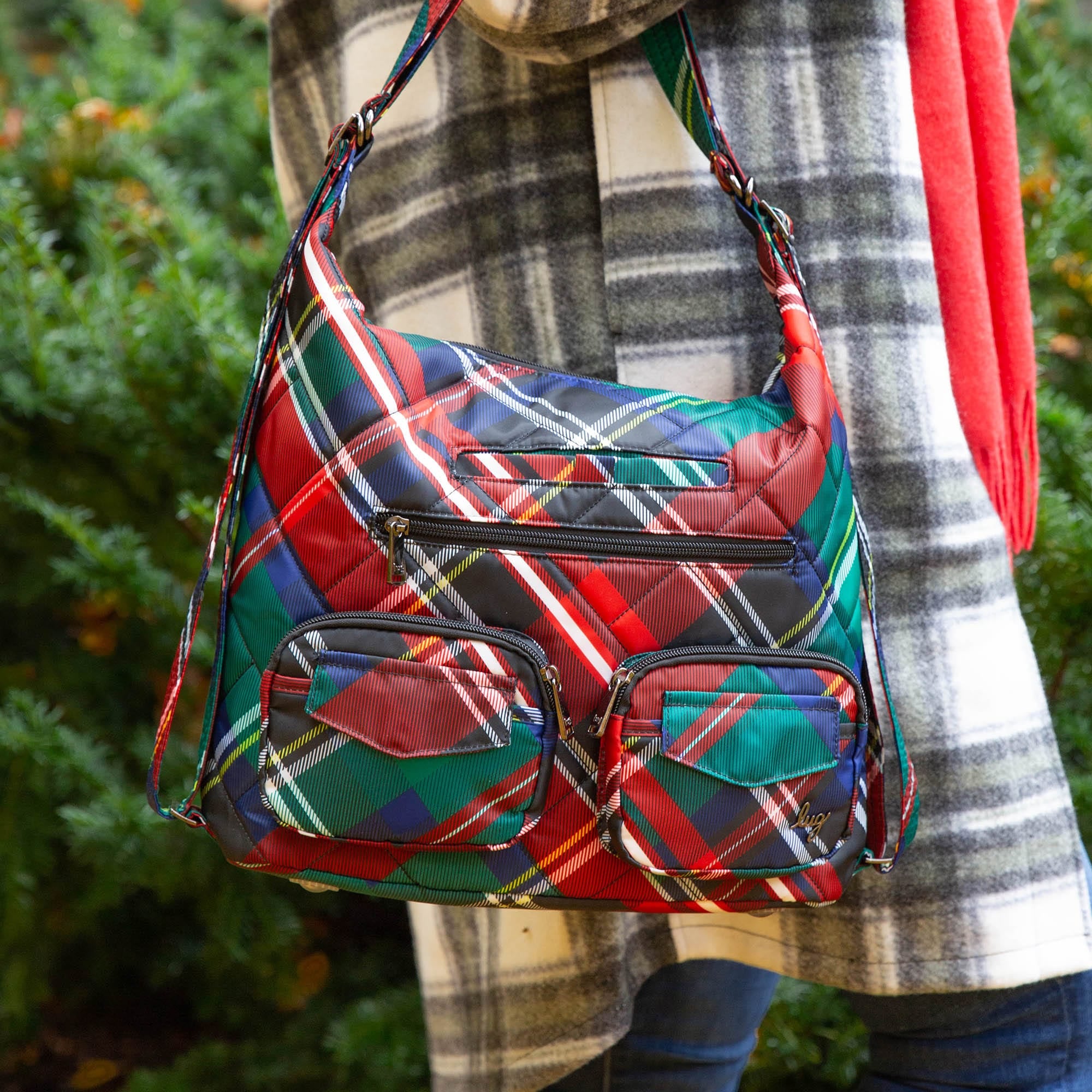 Zipliner 2 Convertible Hobo Bag - TARTAN PLAID - Zipliner2_Hover