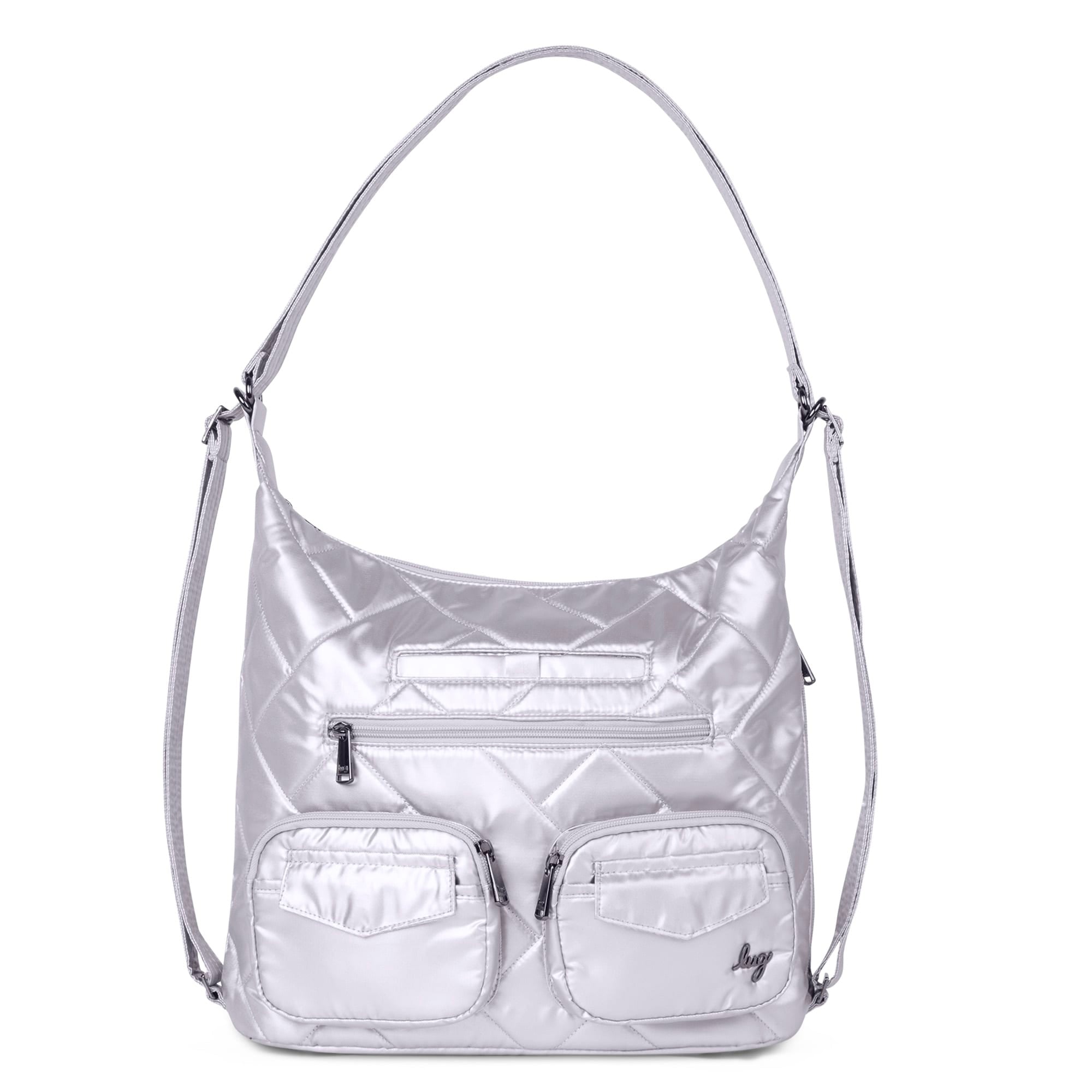 Zipliner 2 Convertible Hobo Bag - METALLIC SILVER - Zipliner2_MetallicSilver_01