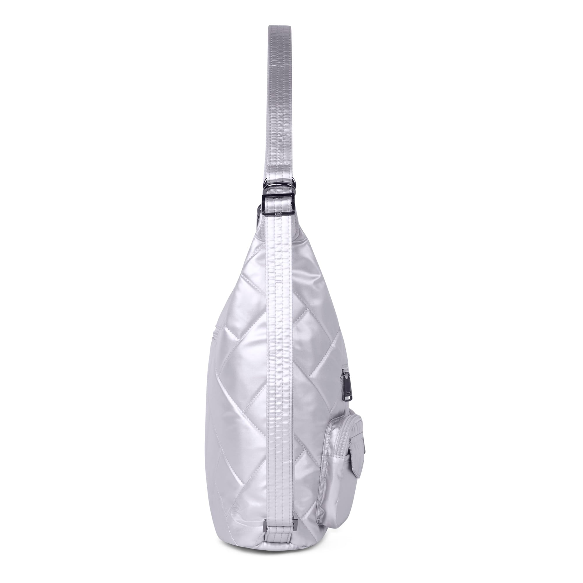 Zipliner 2 Convertible Hobo Bag - METALLIC SILVER - Zipliner2_MetallicSilver_03