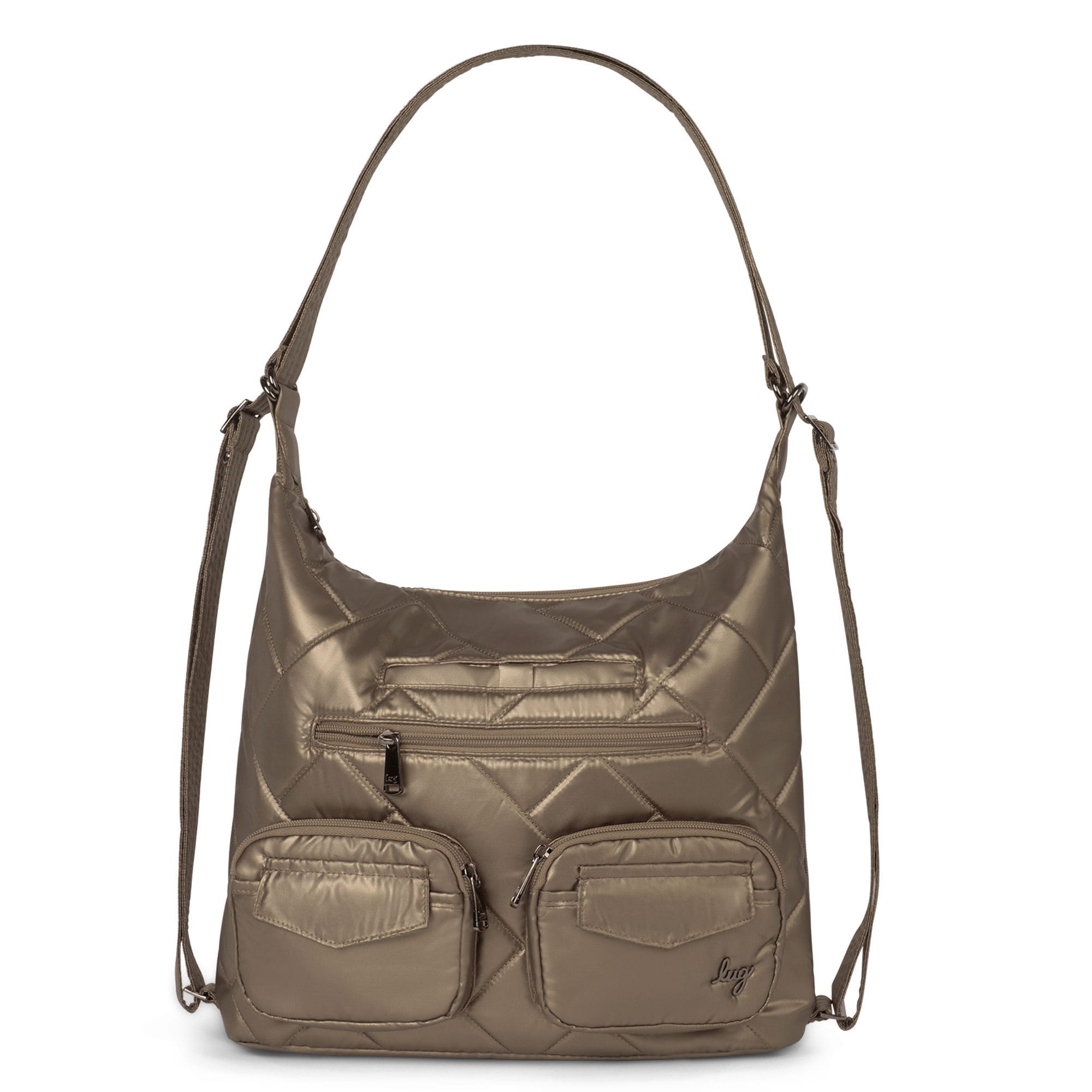 Zipliner 2 Convertible Hobo Bag - METALLIC WALNUT - Zipliner2_MetallicWalnut_01