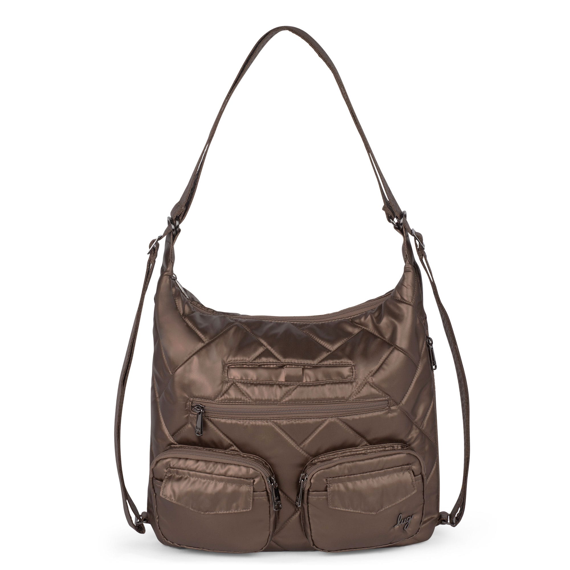 Zipliner 2 Convertible Hobo Bag - METALLIC ESPRESSO - Zipliner2_Metallic_Espresso_01