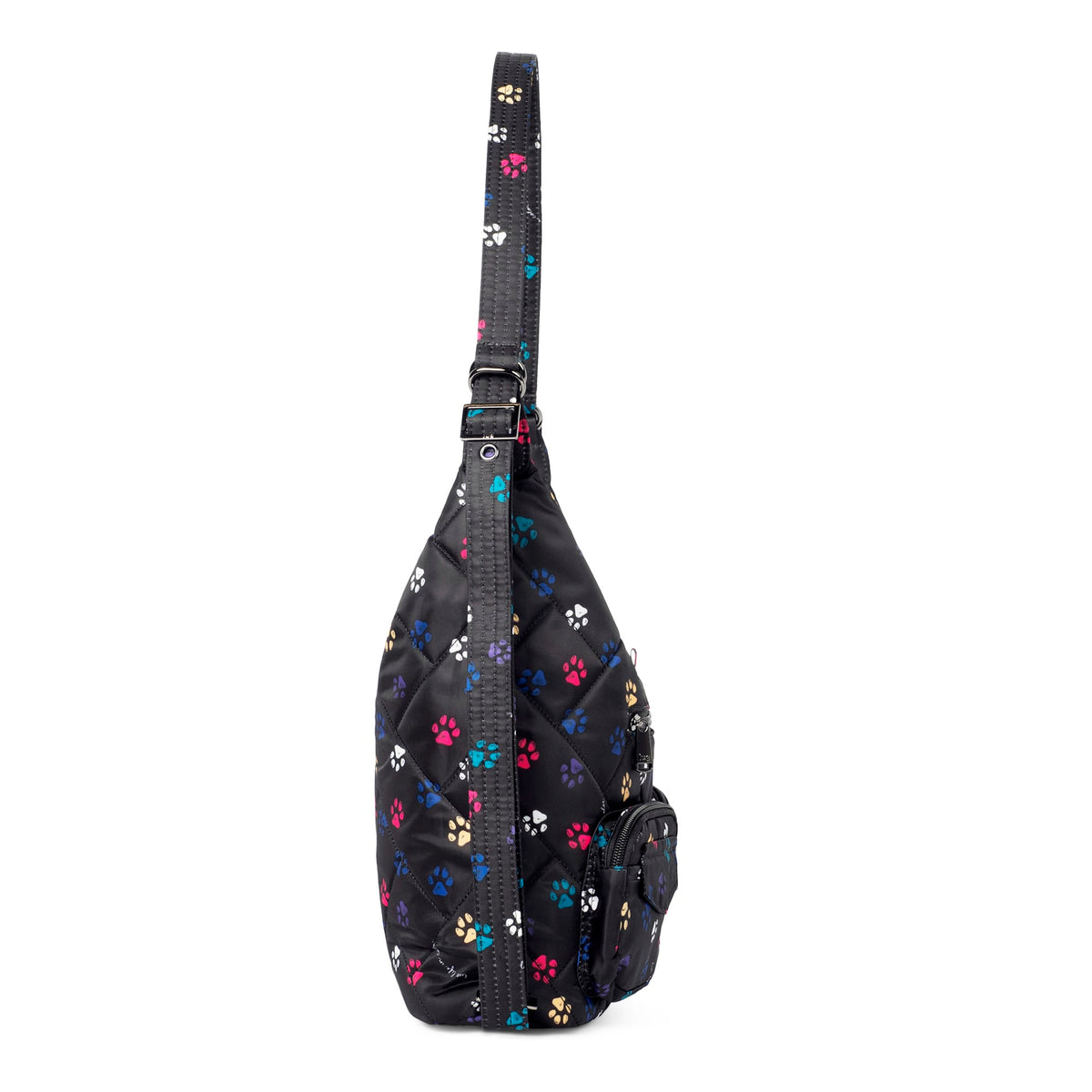 Zipliner 2 Convertible Hobo Bag - PAWS BLACK - Zipliner2_PawsBlack_03