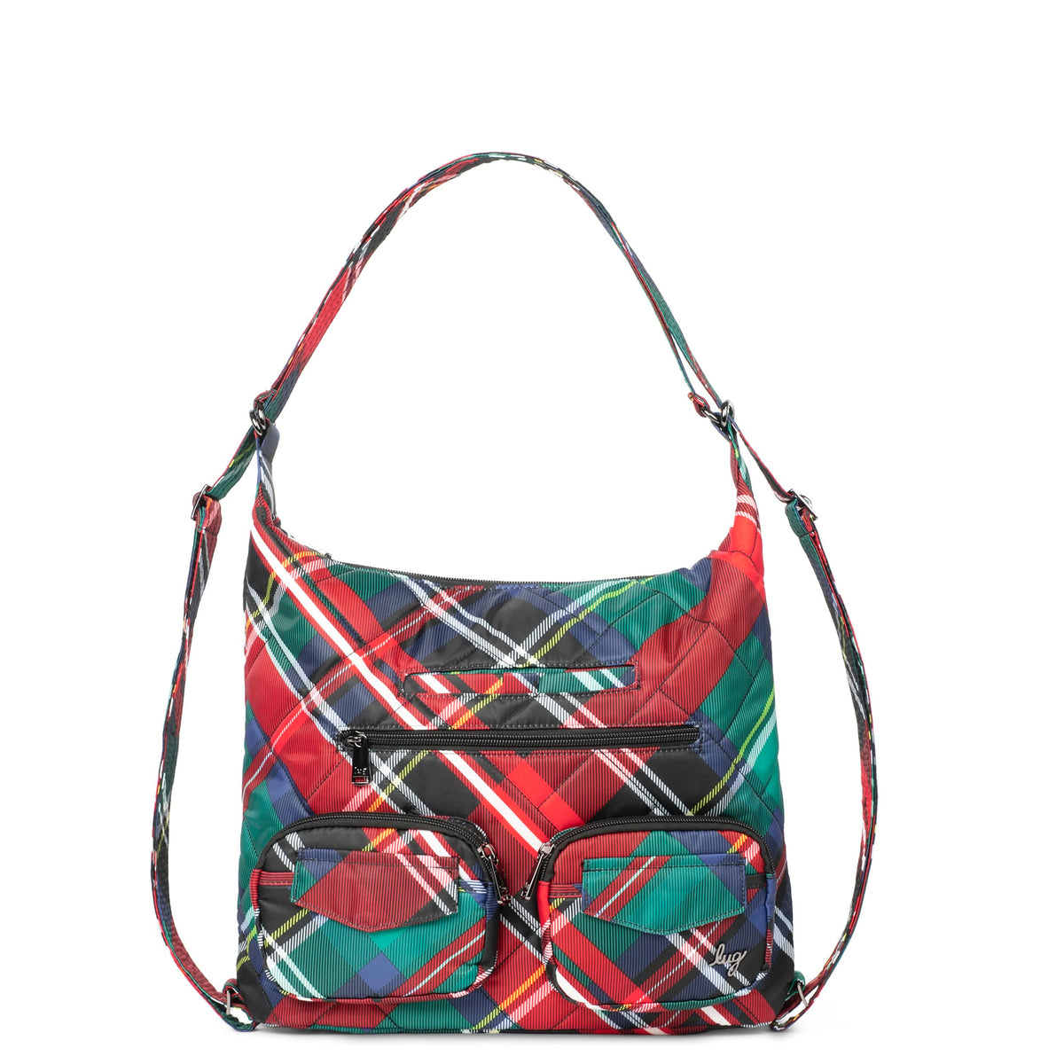 Zipliner 2 Convertible Hobo Bag - TARTAN PLAID - Zipliner2_TartanPlaid_01