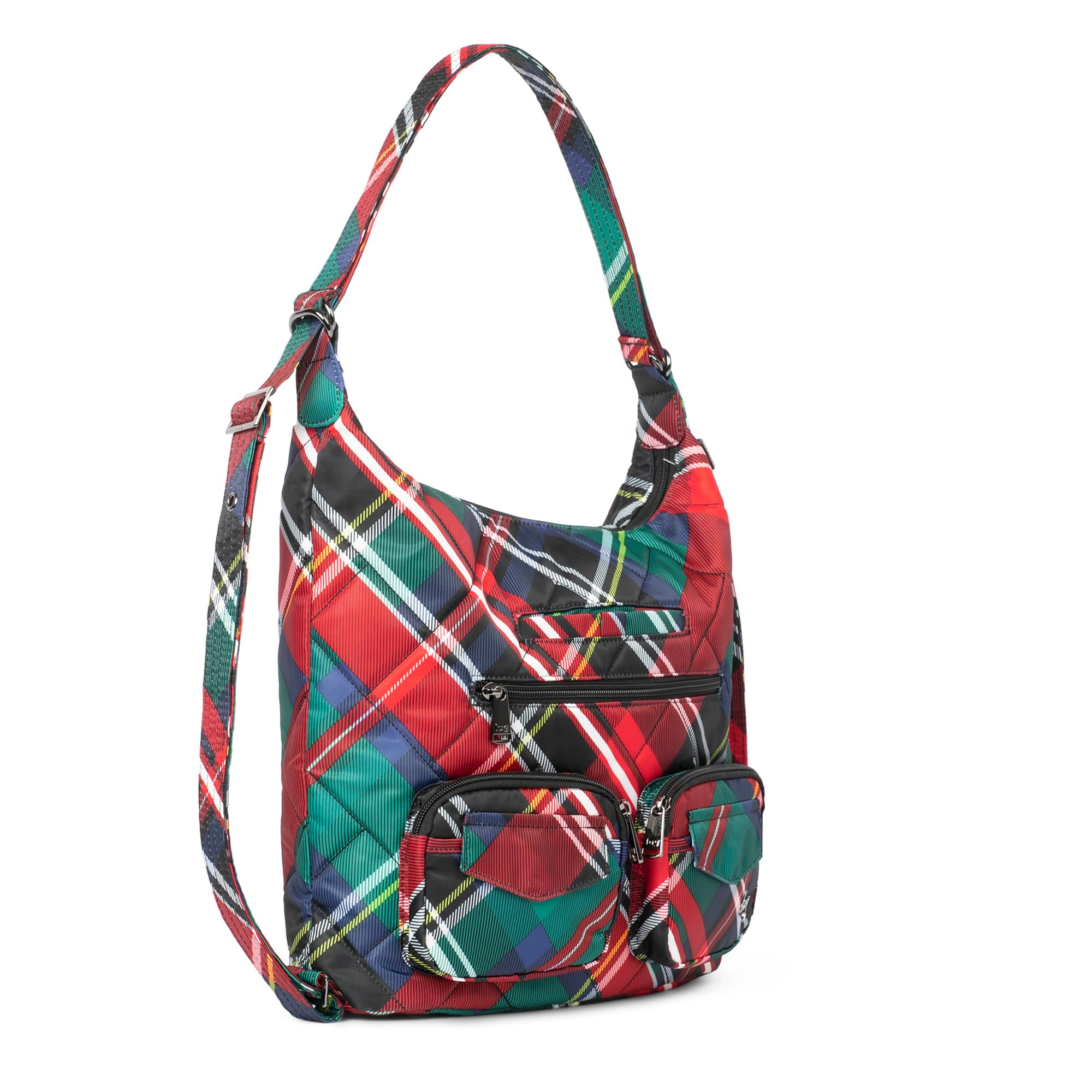 Zipliner 2 Convertible Hobo Bag - TARTAN PLAID - Zipliner2_TartanPlaid_02