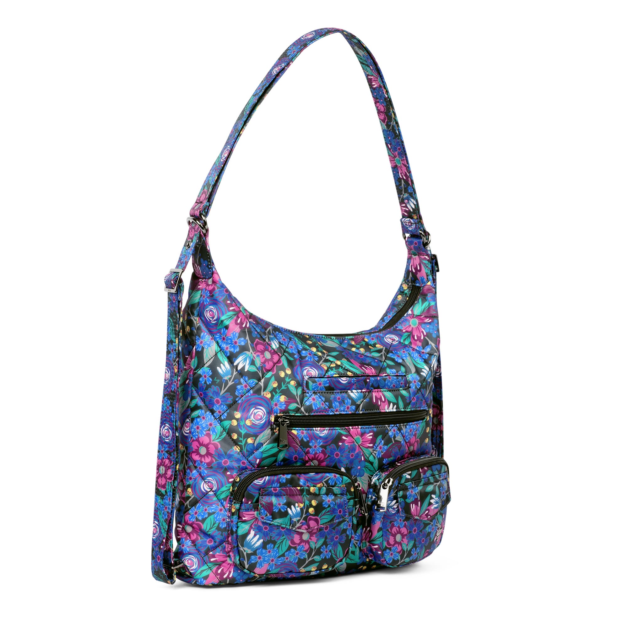 Zipliner 2 Convertible Hobo Bag - WHIMSY BLACK - Zipliner2_WhimsyBlack_02