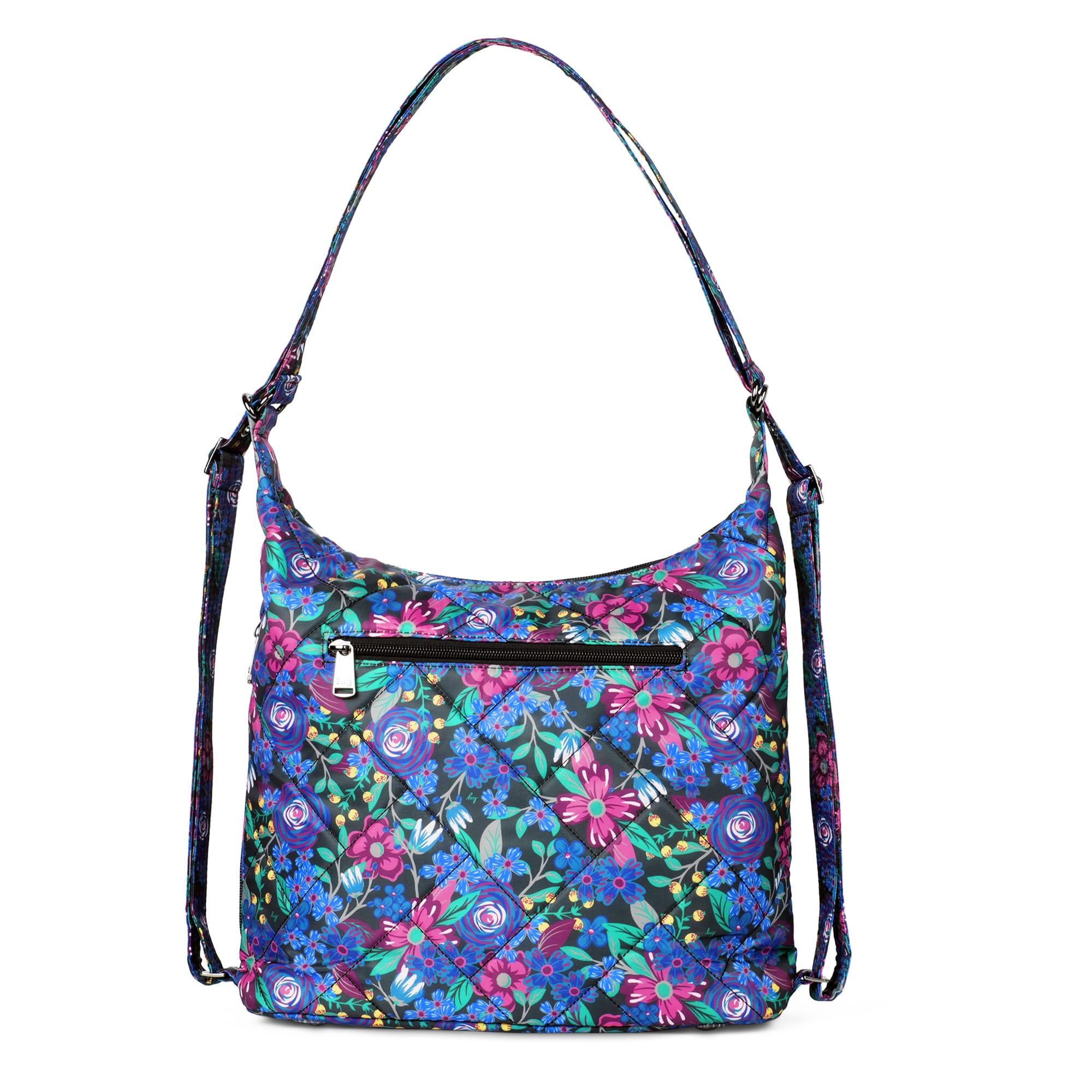 Zipliner 2 Convertible Hobo Bag - WHIMSY BLACK - Zipliner2_WhimsyBlack_04