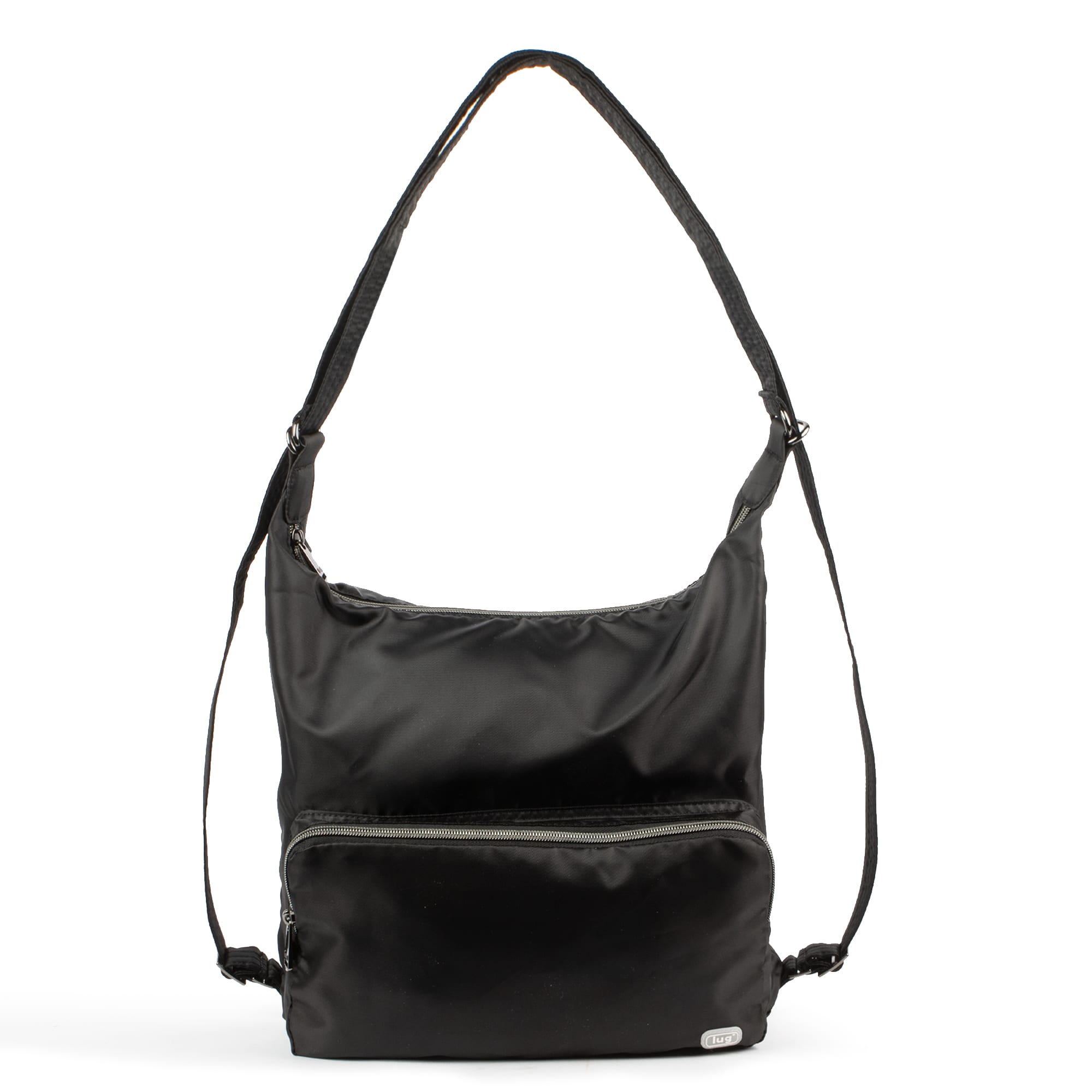 Zipliner Packable Convertible Hobo Bag - BLACK - ZiplinerPackable_Black_01