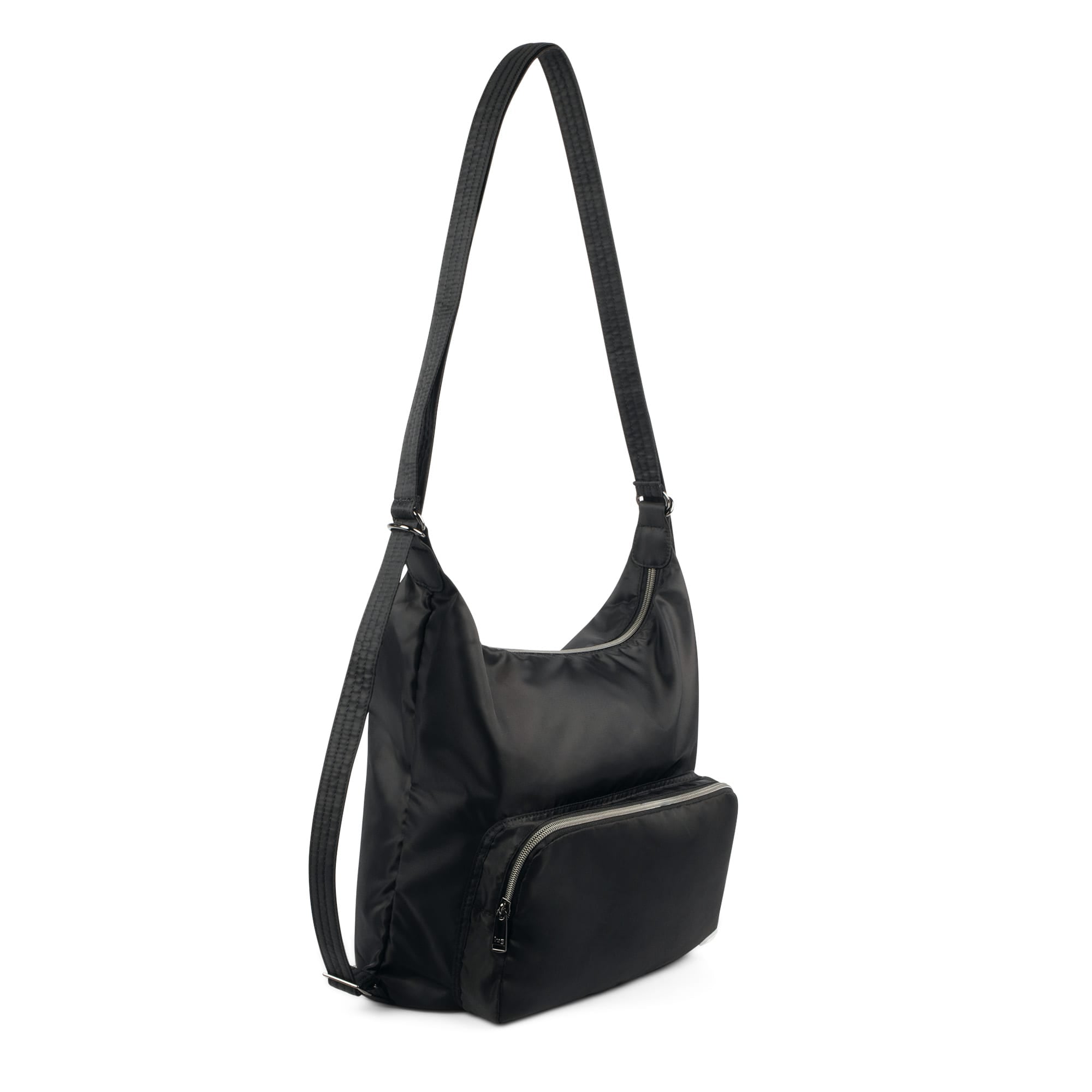 Zipliner Packable Convertible Hobo Bag - BLACK - ZiplinerPackable_Black_02